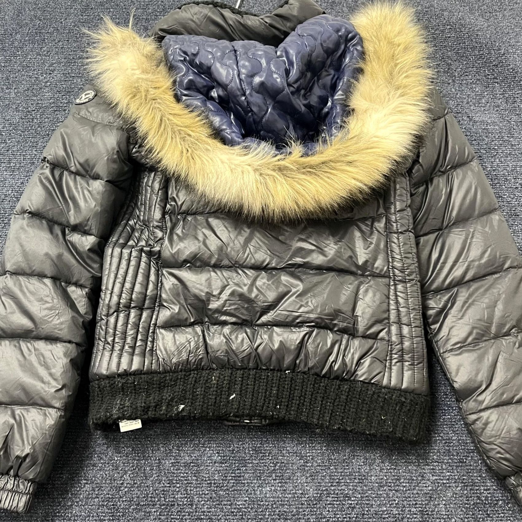 American Eagle Outfitters American Eagle Outfitters XS Puffer Down Jacket Gray Faux Fur Hood Fall Winter Coat Size XS / US 0-2 / IT 36-38 - 6 Thumbnail