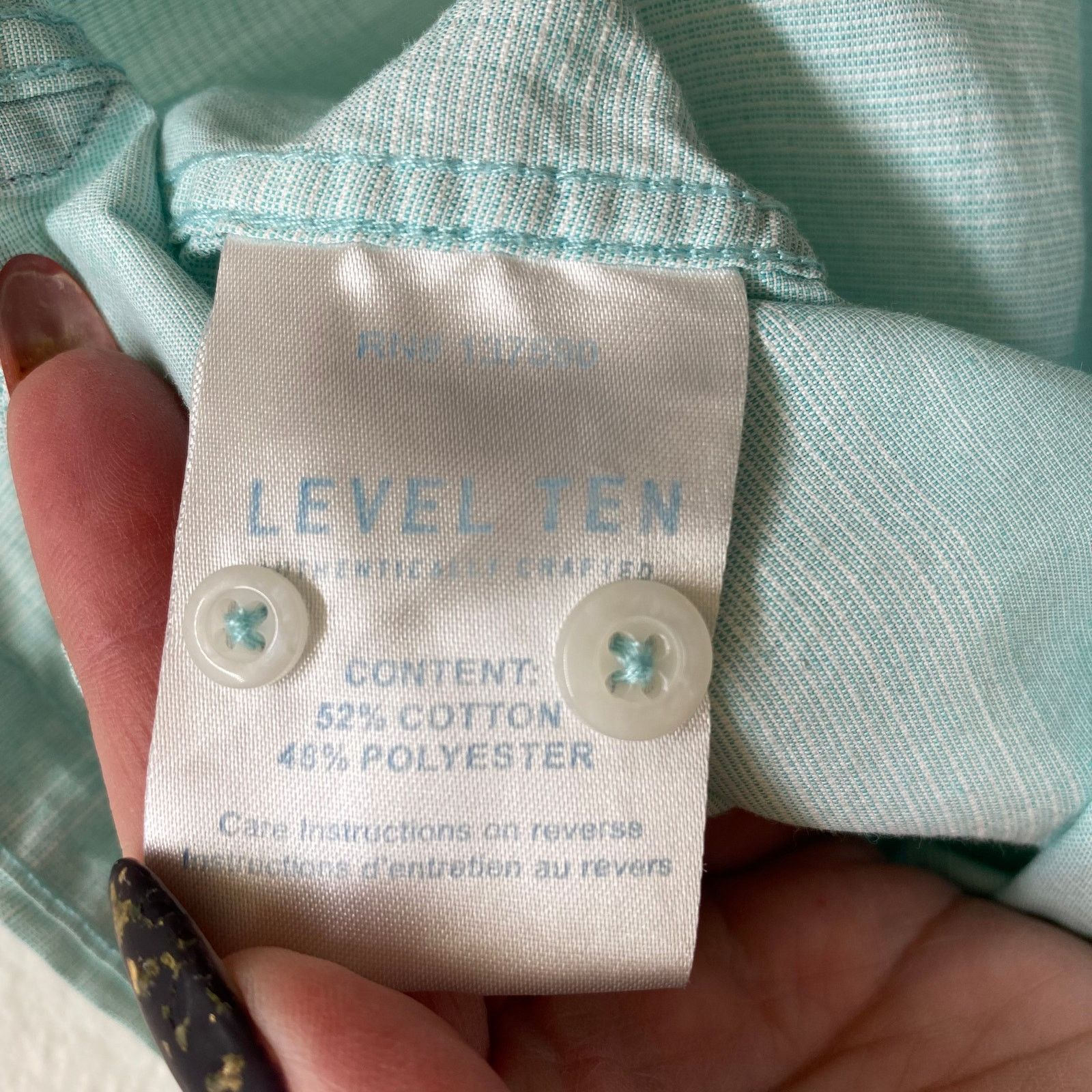Other Buckle Level Ten Turquoise Short Sleeve Button Shirt Medium Size US M / EU 48-50 / 2 - 8 Thumbnail