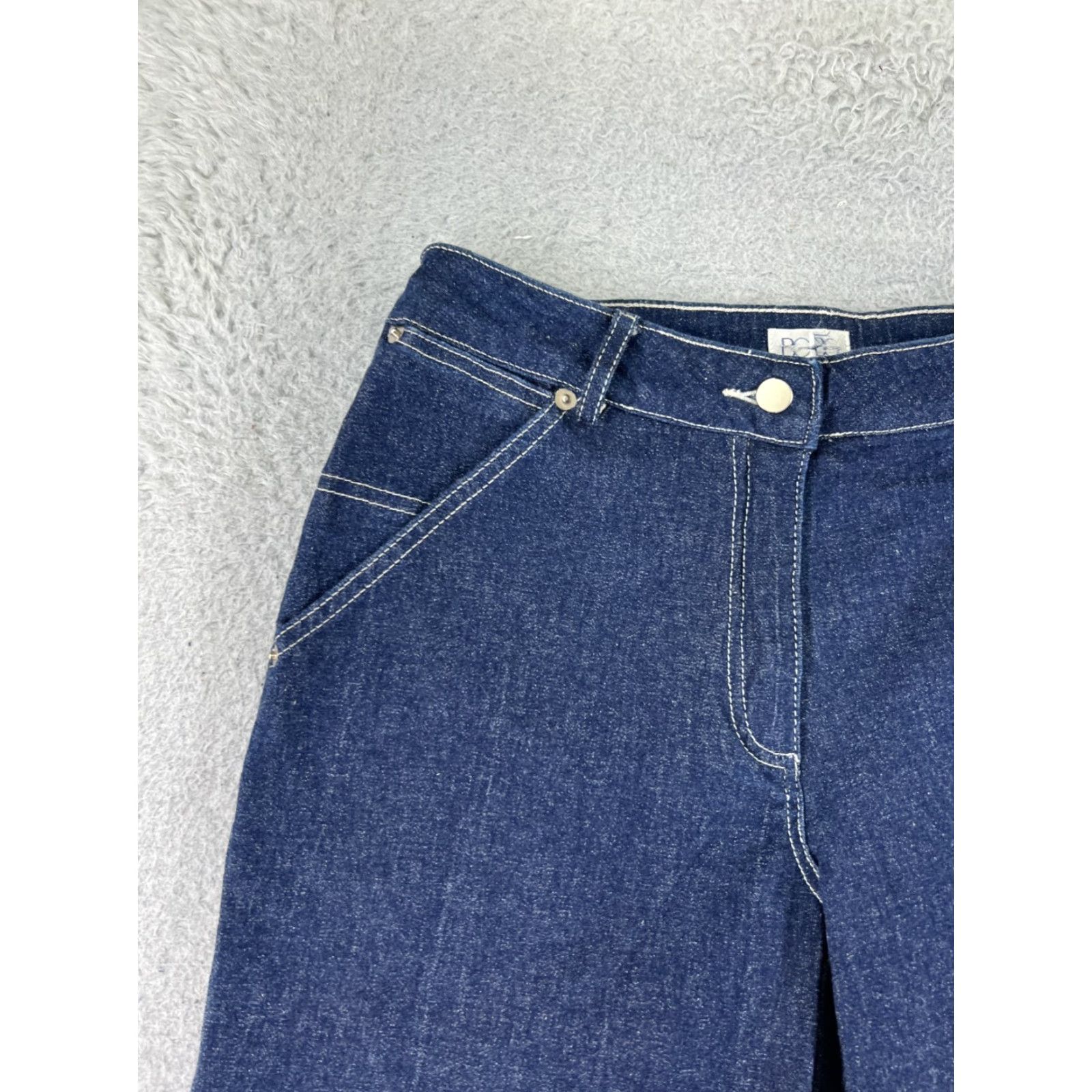 Bcbgmaxazria VINTAGE BCBGMAXAZRIA Shorts Womens 8 Denim Blue Cut-Off 26x12 5-Pocket Denim Jean Casual Hip-Hop Ready Womens Size 30" / US 8 / IT 44 - 4 Thumbnail