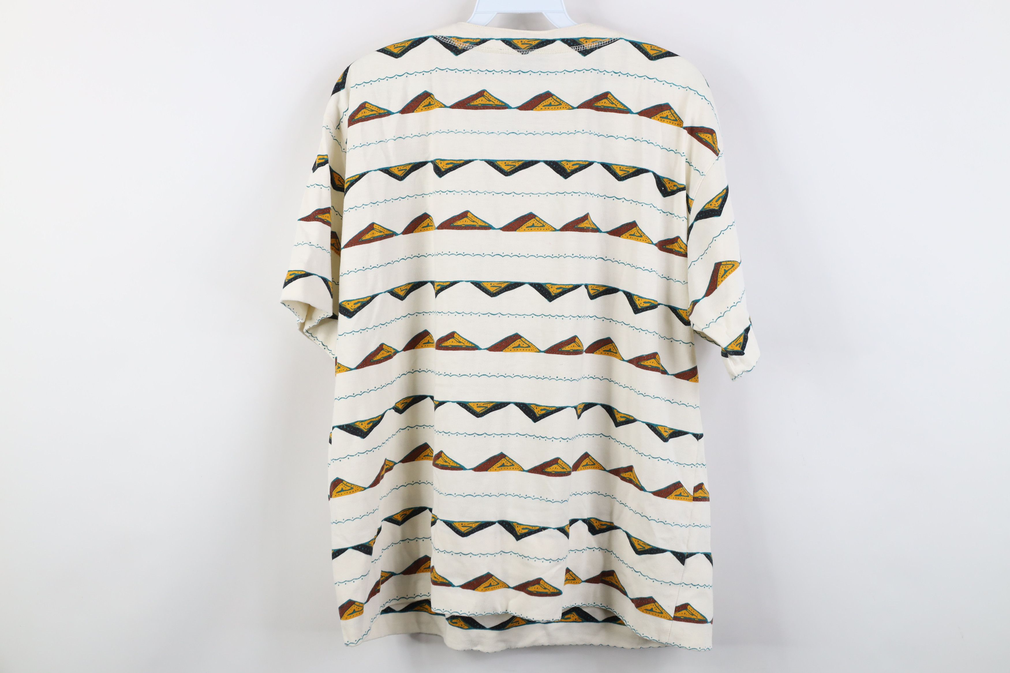 Vintage Vintage 90s Streetwear Mountain Striped Henley T-Shirt Size XXL / US 16-18 / IT 52-54 - 9 Thumbnail