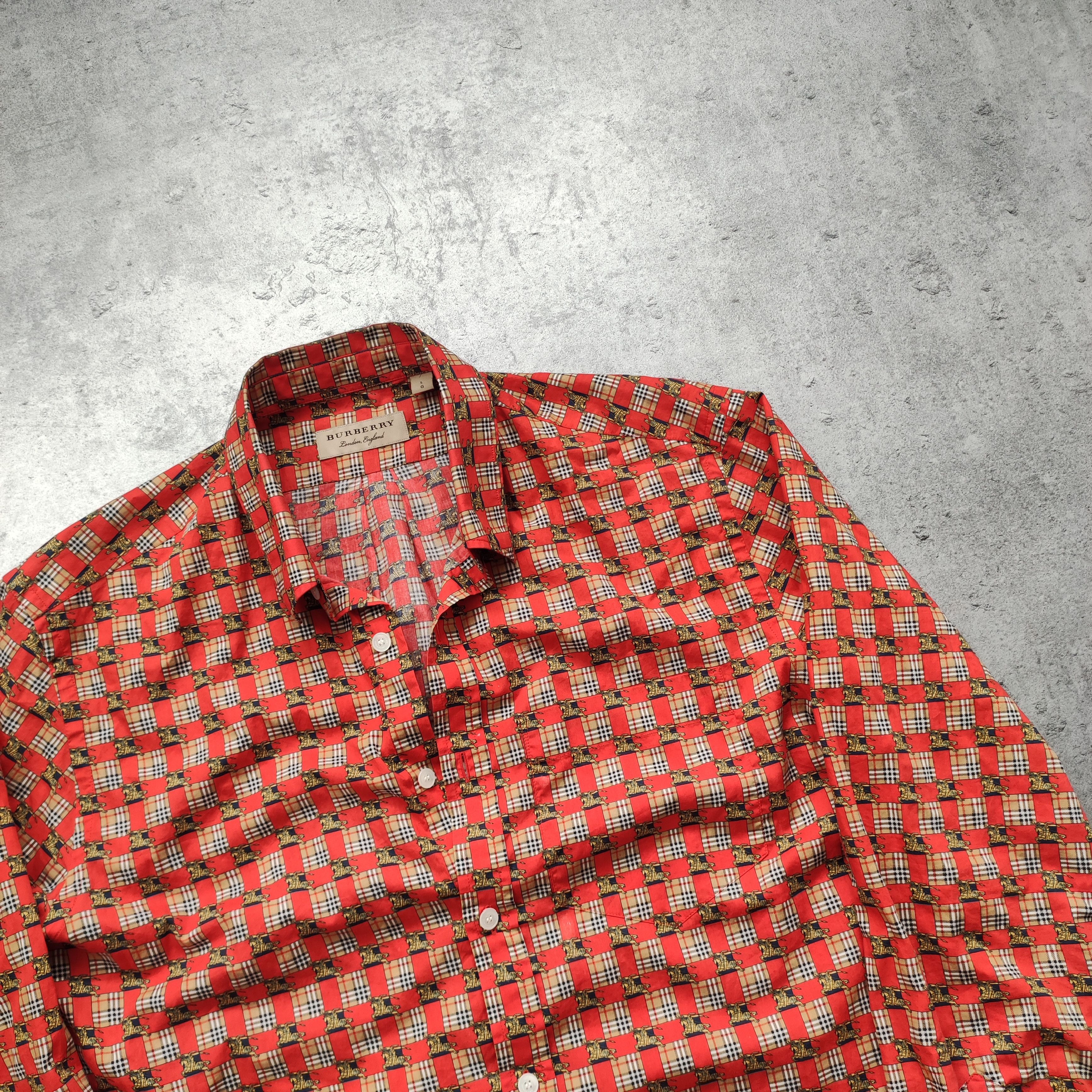 Burberry Burberry London x Christopher Bailey Check Nova Logo Shirt Size US L / EU 52-54 / 3 - 4 Thumbnail