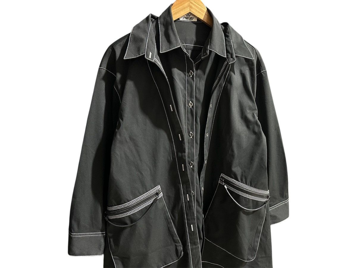 Japanese Brand 🔥Japanese Designer Kyoko Higa Double Layer Over Shirt Jacket Size US L / EU 52-54 / 3 - 2 Thumbnail