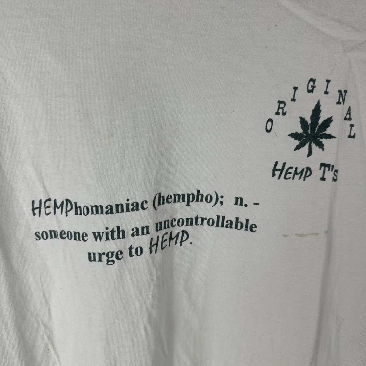 Fruit Of The Loom × Vintage Vintage 90s Hemphomaniac Weed Marijuana LargeT-shirt Size US L / EU 52-54 / 3 - 3 Thumbnail