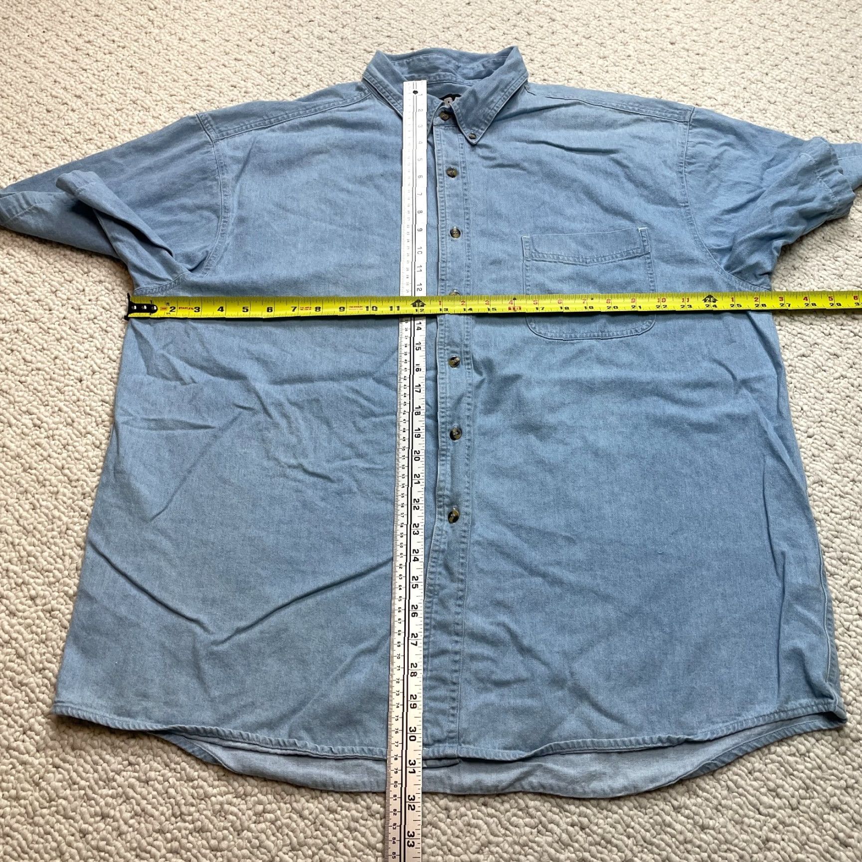 Vintage COPA Banana Shirt Button-Down Collar Pocket Tee Mens XXL Blue Short Sleeve Button Up Front Size US XXL / EU 58 / 5 - 5 Thumbnail