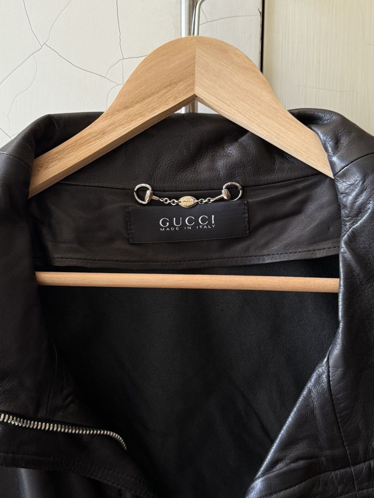 Gucci Gucci Leather biker Jacket Size S / US 4 / IT 40 - 2 Thumbnail