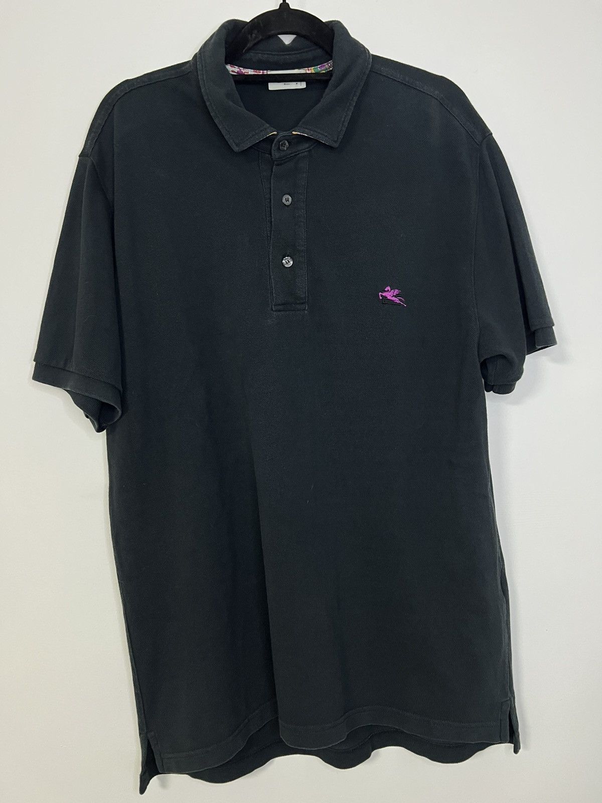 Etro Etro black pique polo shirt L cotton Size US L / EU 52-54 / 3 - 1 Thumbnail
