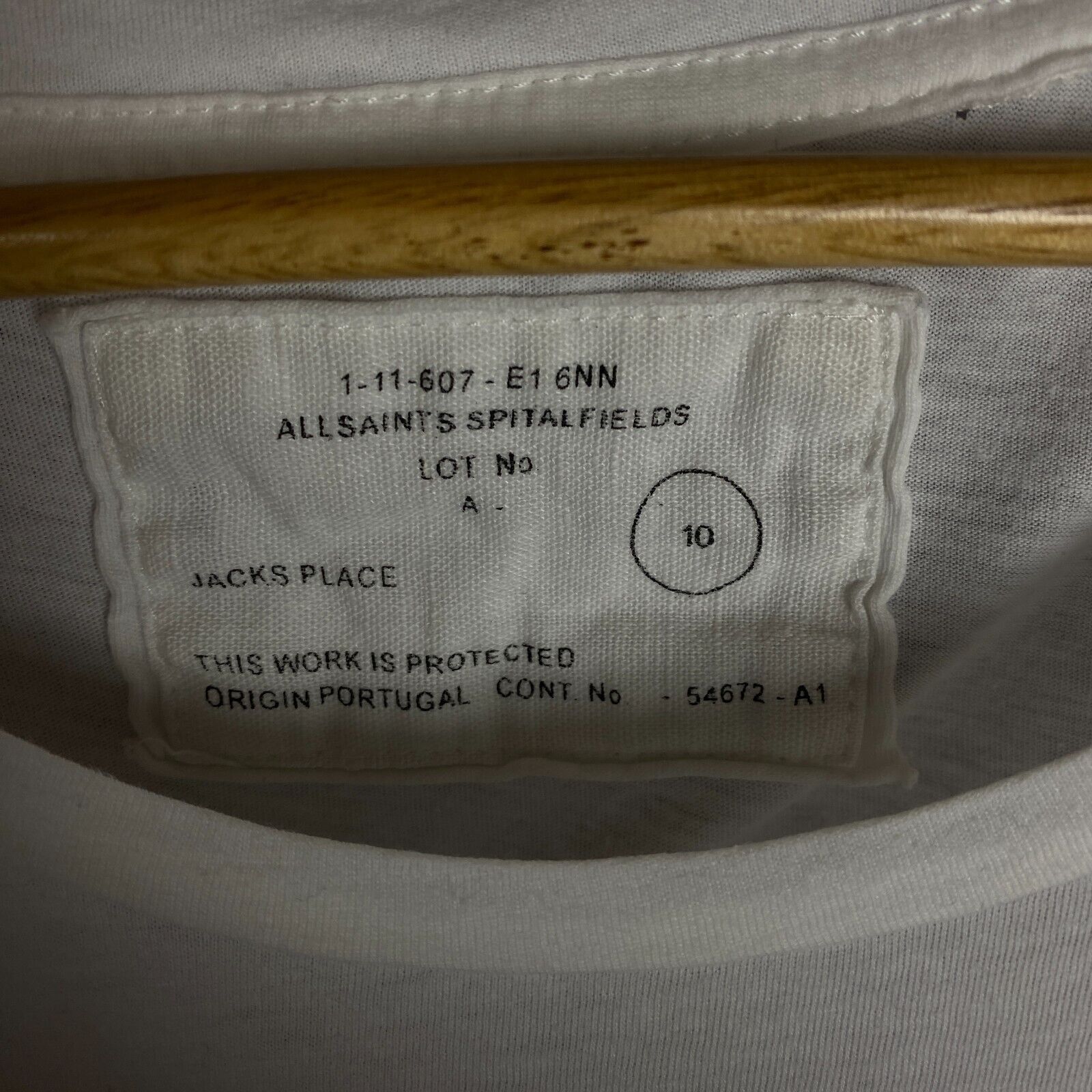 Allsaints Allsaints Dress Women's Size 10 White Short Sleeve ` Size L / US 10 / IT 46 - 4 Thumbnail