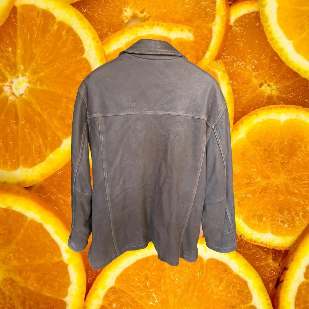 Columbia VIntage Columbia Long Leather Button Up Long Coat with Insid Size US XL / EU 56 / 4 - 9 Thumbnail