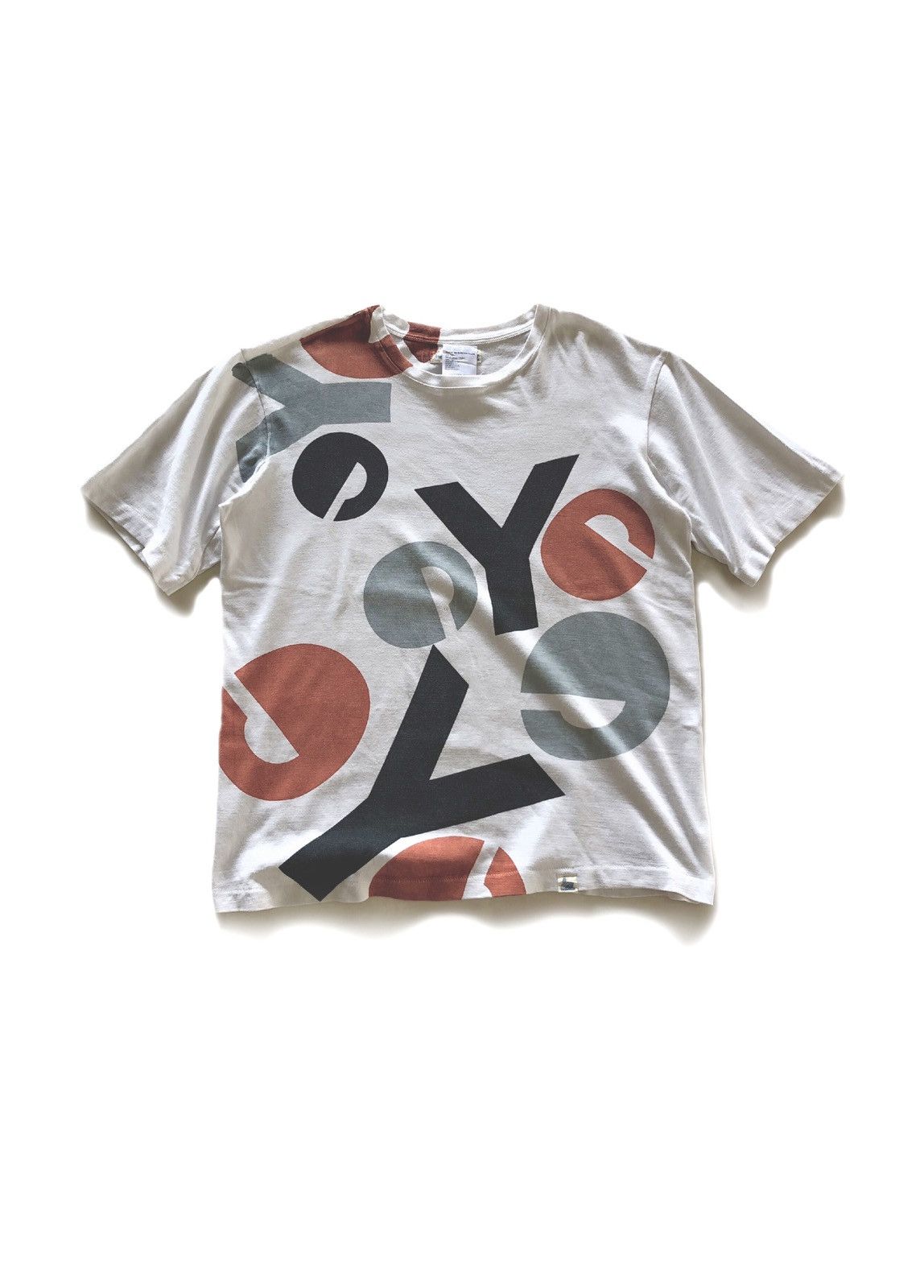 image of Comme Des Garcons Junya Watanabe Cdg Graphic Tee in White, Men's (Size Medium)