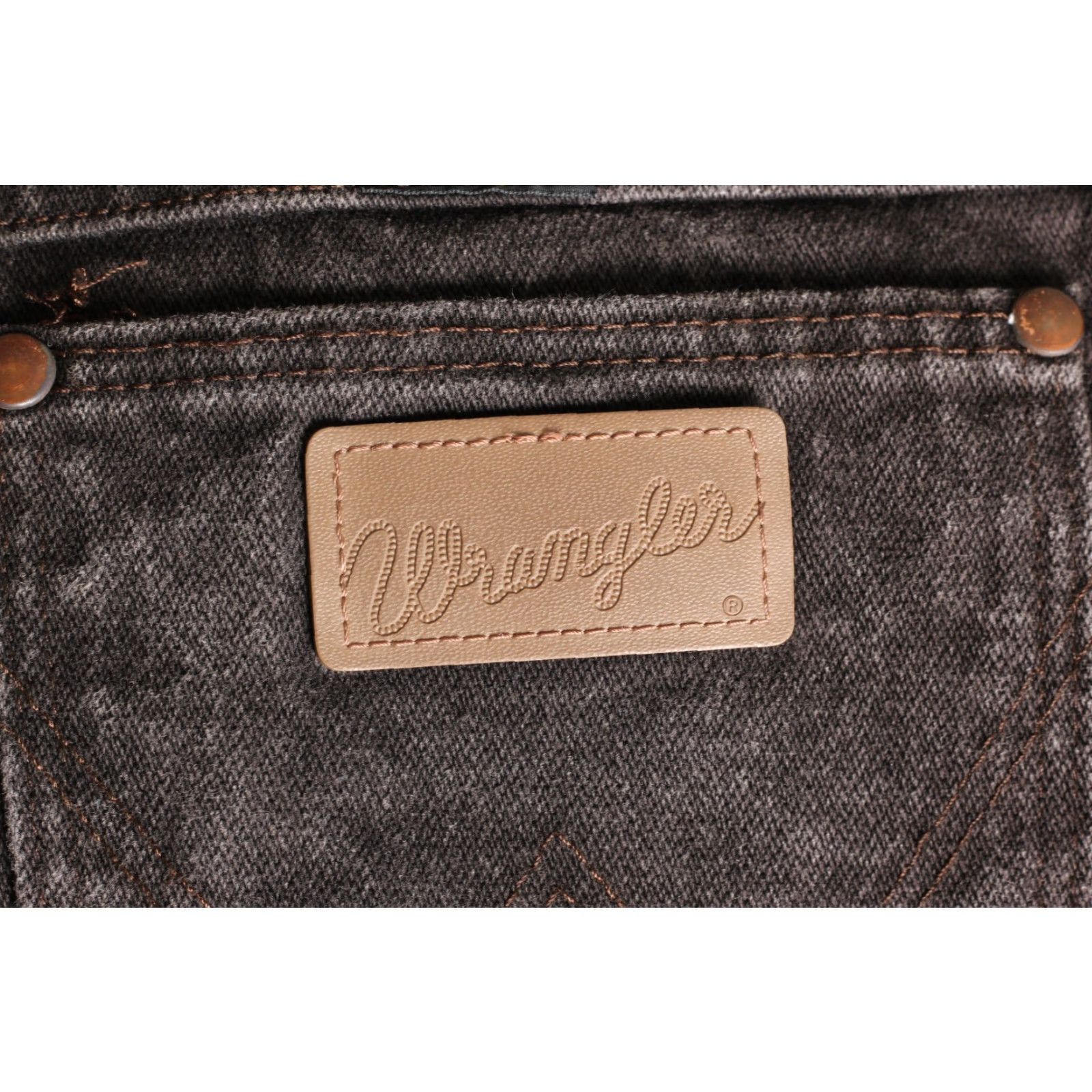 Wrangler VINTAGE Wrangler 936K CL Jeans Trousers Men W36 L32 Regular Straight Brown 5-Pocket Denim Cotton Leather Logo Casual Vintage Mens Size US 36 / EU 52 - 4 Thumbnail