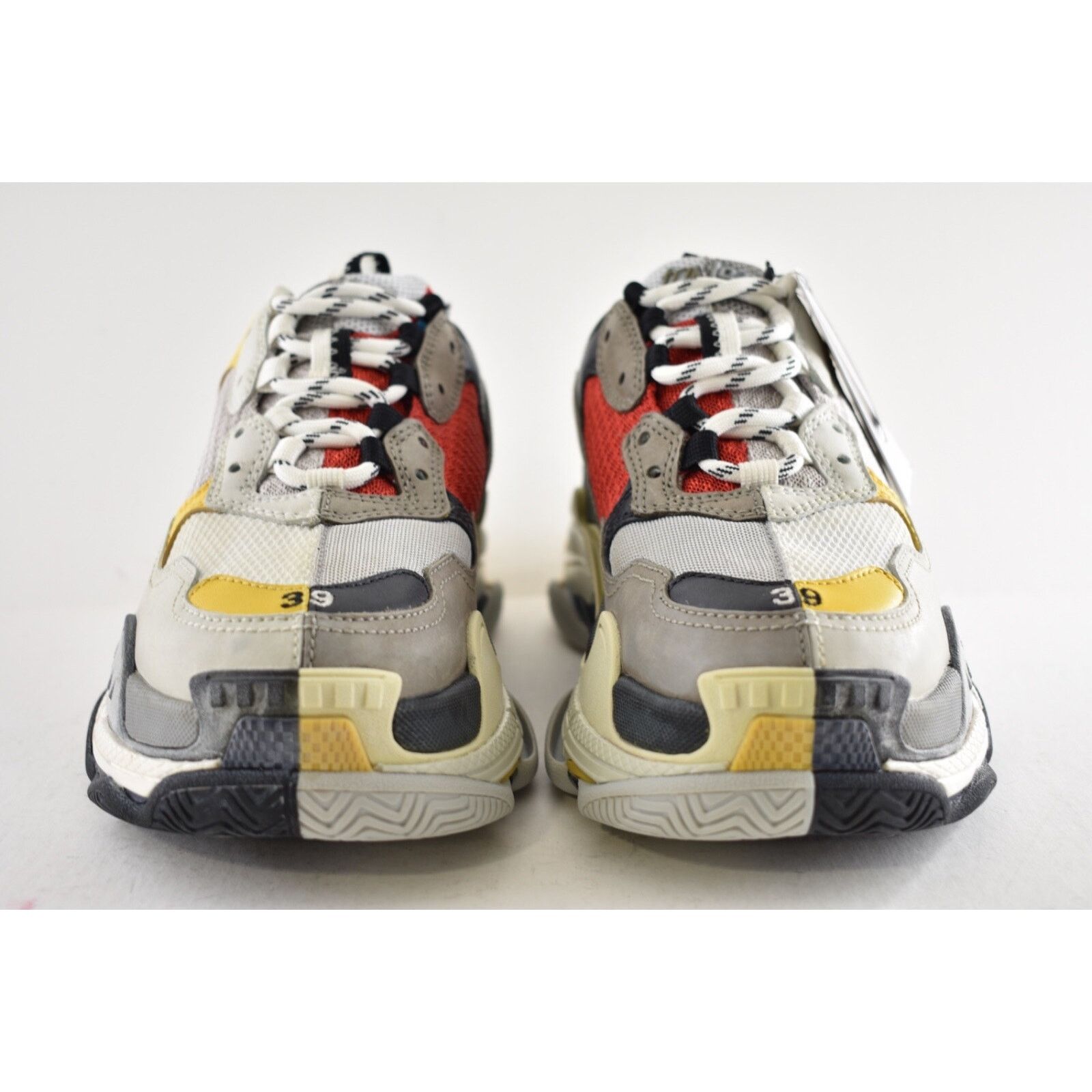 Balenciaga Balenciaga Triple S Split White Grey Yellow Flat Platform Size US 6 / EU 39 - 6 Thumbnail