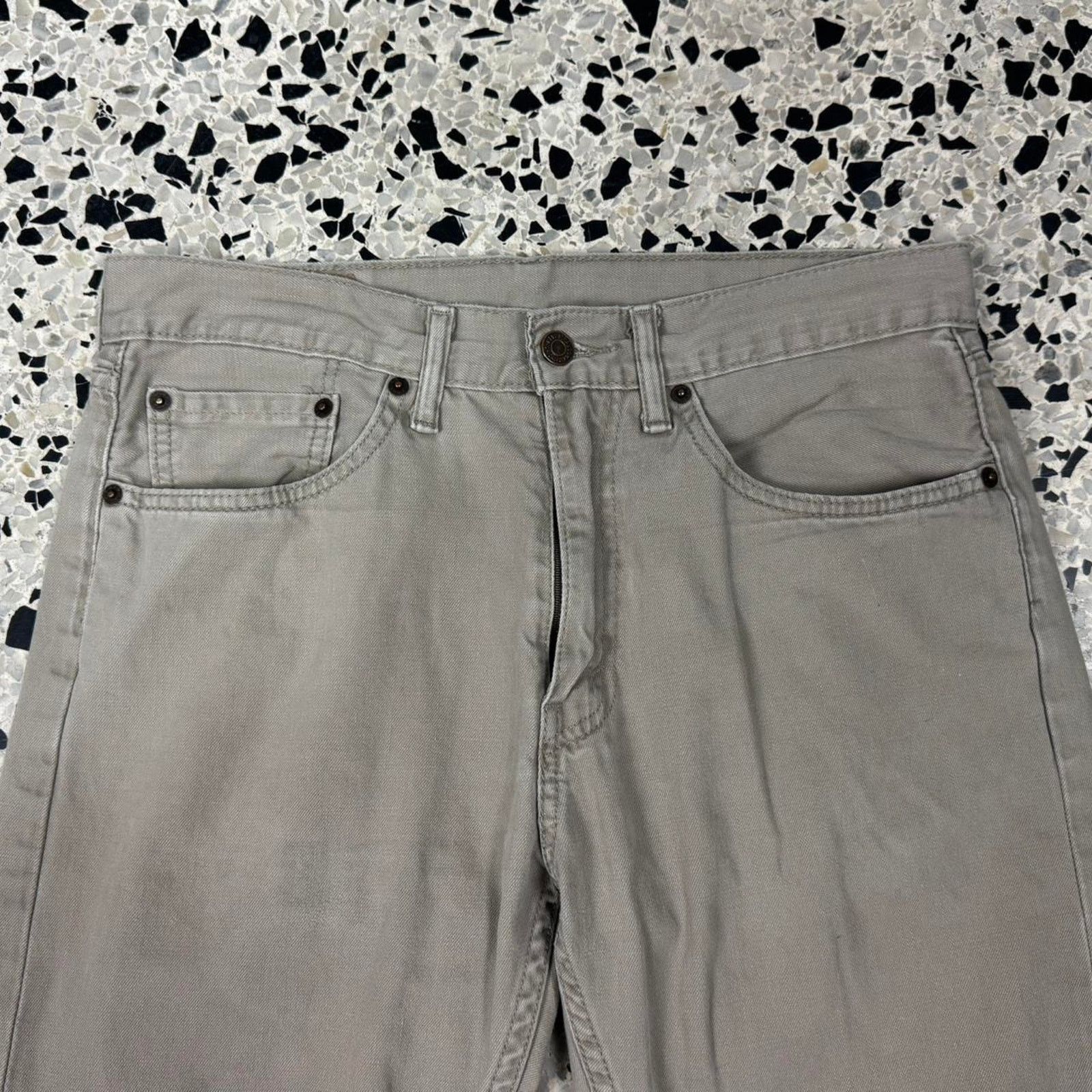 Levi's × Vintage VINTAGE Y2K LEVIS 505 TAN BEIGE KHAKI DENIM JEANS: Size US 31 - 2 Thumbnail