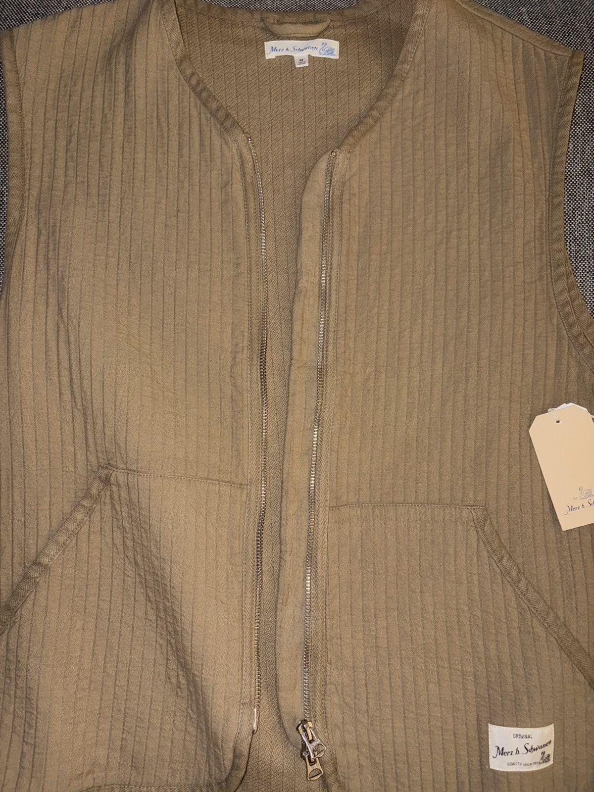 Merz B. Schwanen NWT tan vest Size US M / EU 48-50 / 2 - 8 Thumbnail