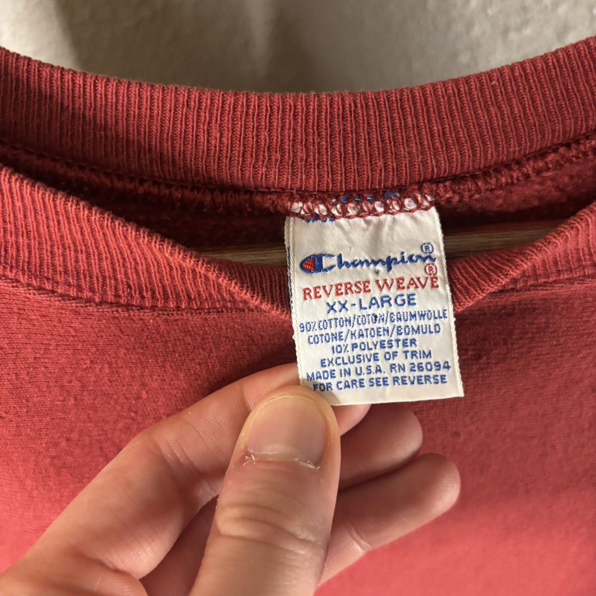 Champion × Vintage Vintage 1990s USA Champion Reverse Weave Crewneck Size US XL / EU 56 / 4 - 2 Thumbnail