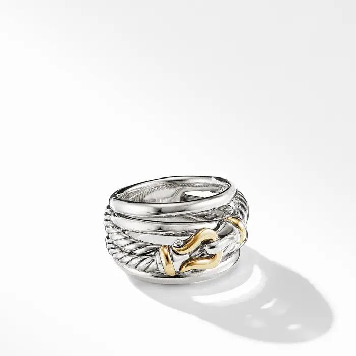 David Yurman o1s1wg111025 R14362 / Size 8/ Buckle Ring in Silver Size ONE SIZE - 1 Thumbnail