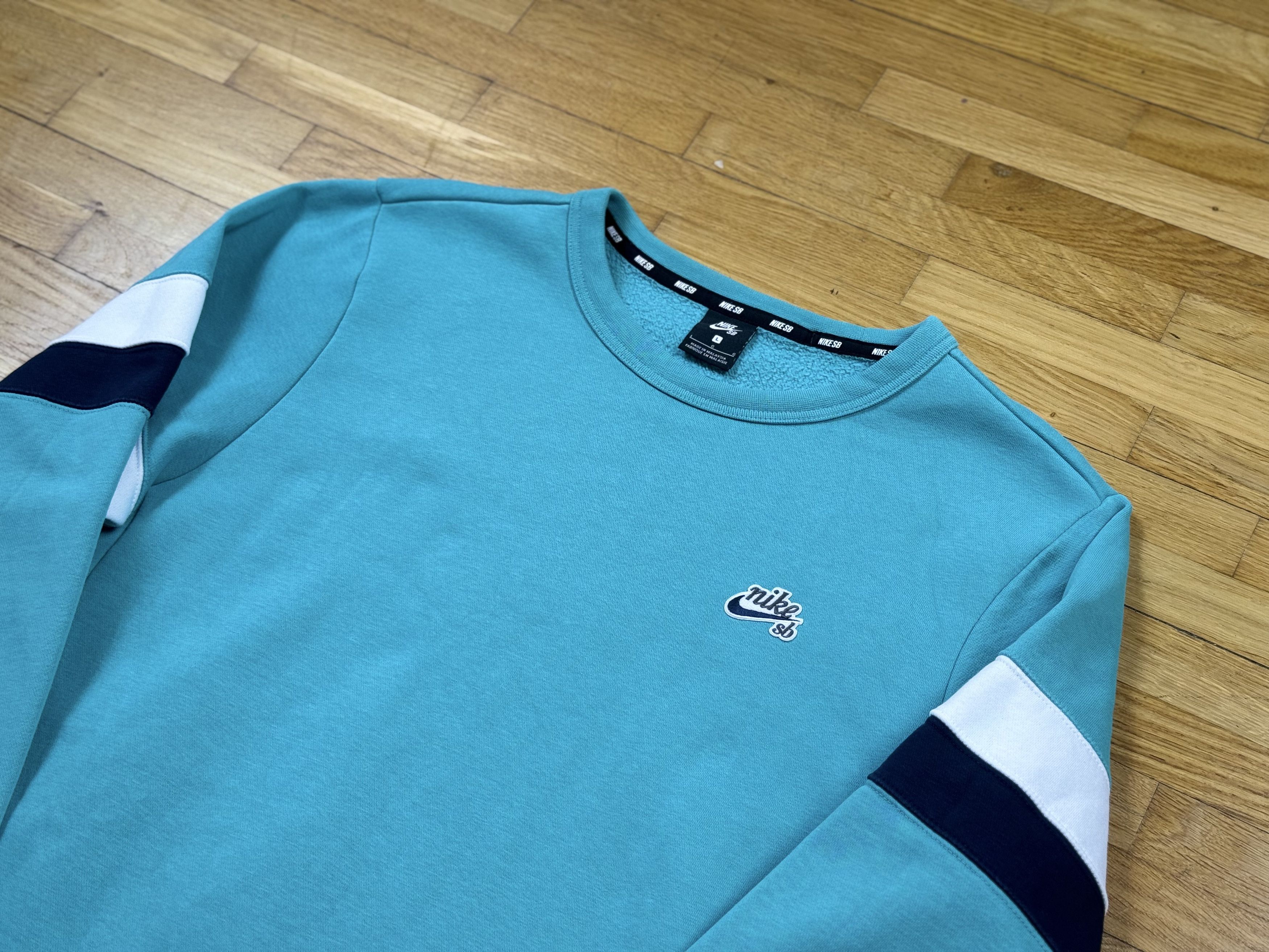 Nike SB Turquoise sweatshirt NIKE SB Size US L / EU 52-54 / 3 - 3 Thumbnail