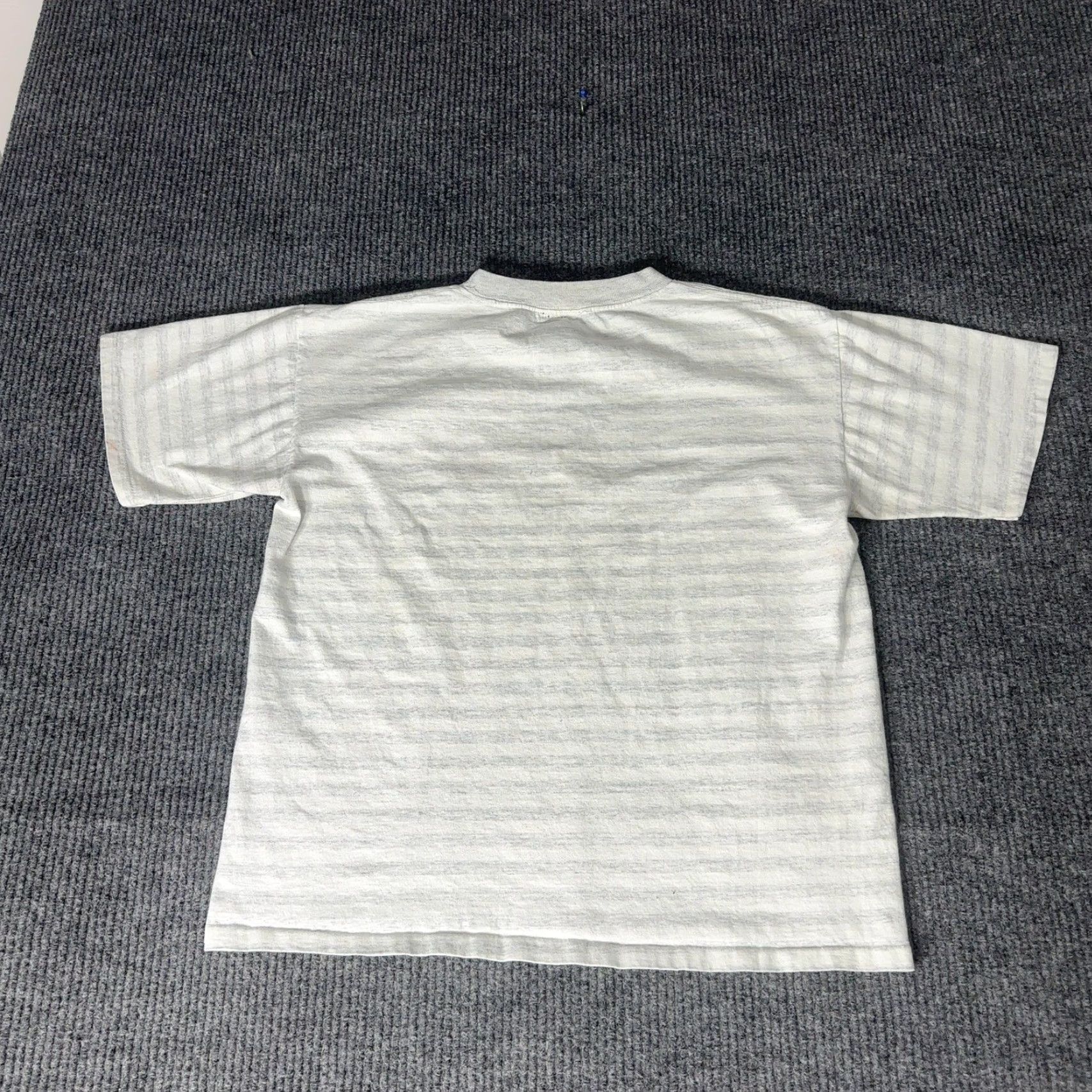 CO VINTAGE Ski Utah Clothing Co T Shirt Mens L Gray Striped Graphic Tee Size US L / EU 52-54 / 3 - 6 Thumbnail