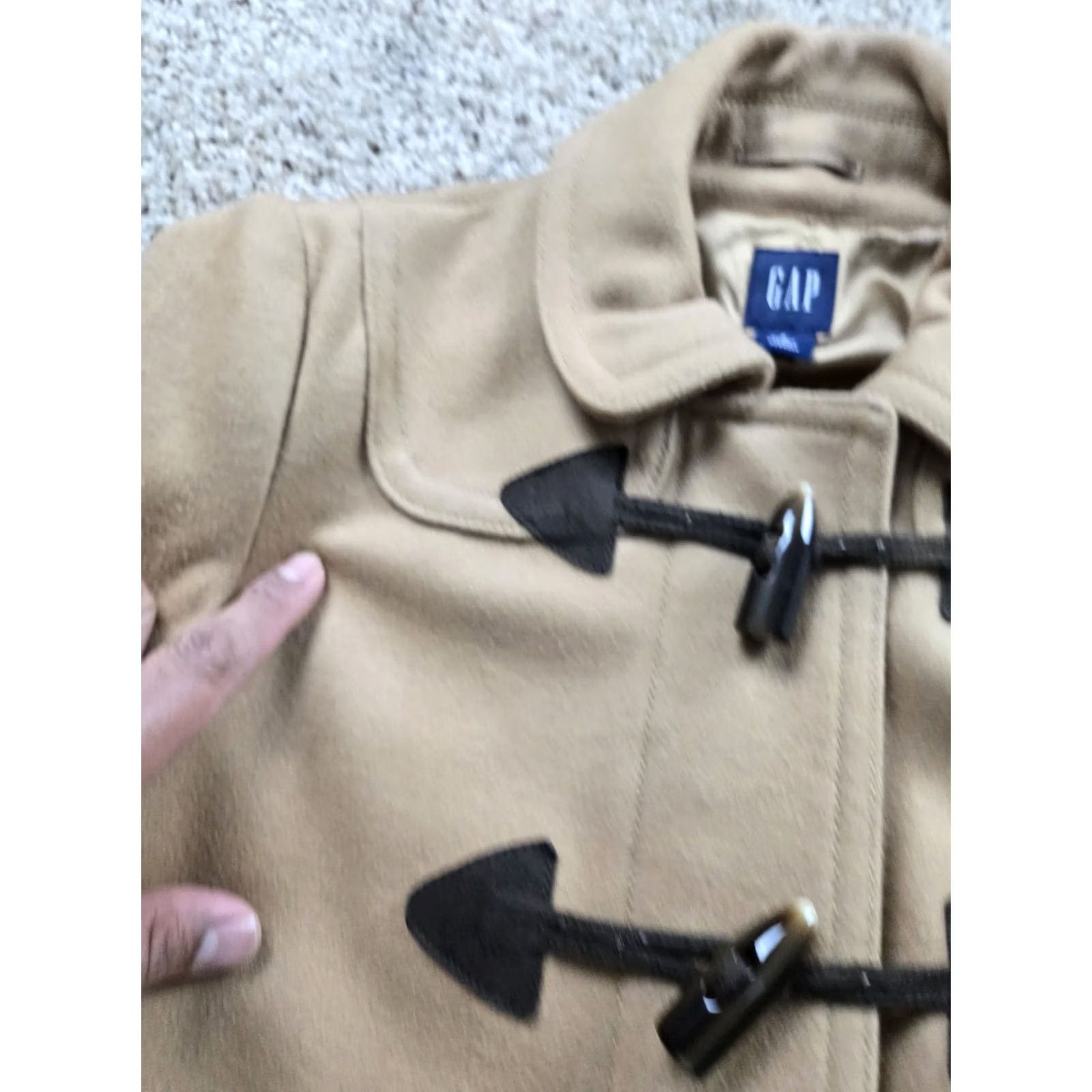 Gap Gap Coat Jacket Small Womens Brown Wool Blend Pockets Full Toggle Vintage No Size S / US 4 / IT 40 - 5 Thumbnail