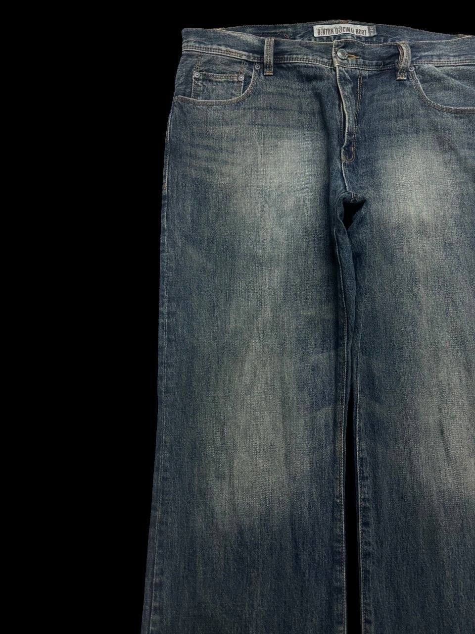 Japanese Brand × Vintage FLARED 90s Style Benton Original Boot Mudwash Sick Jeans Size US 36 / EU 52 - 4 Thumbnail