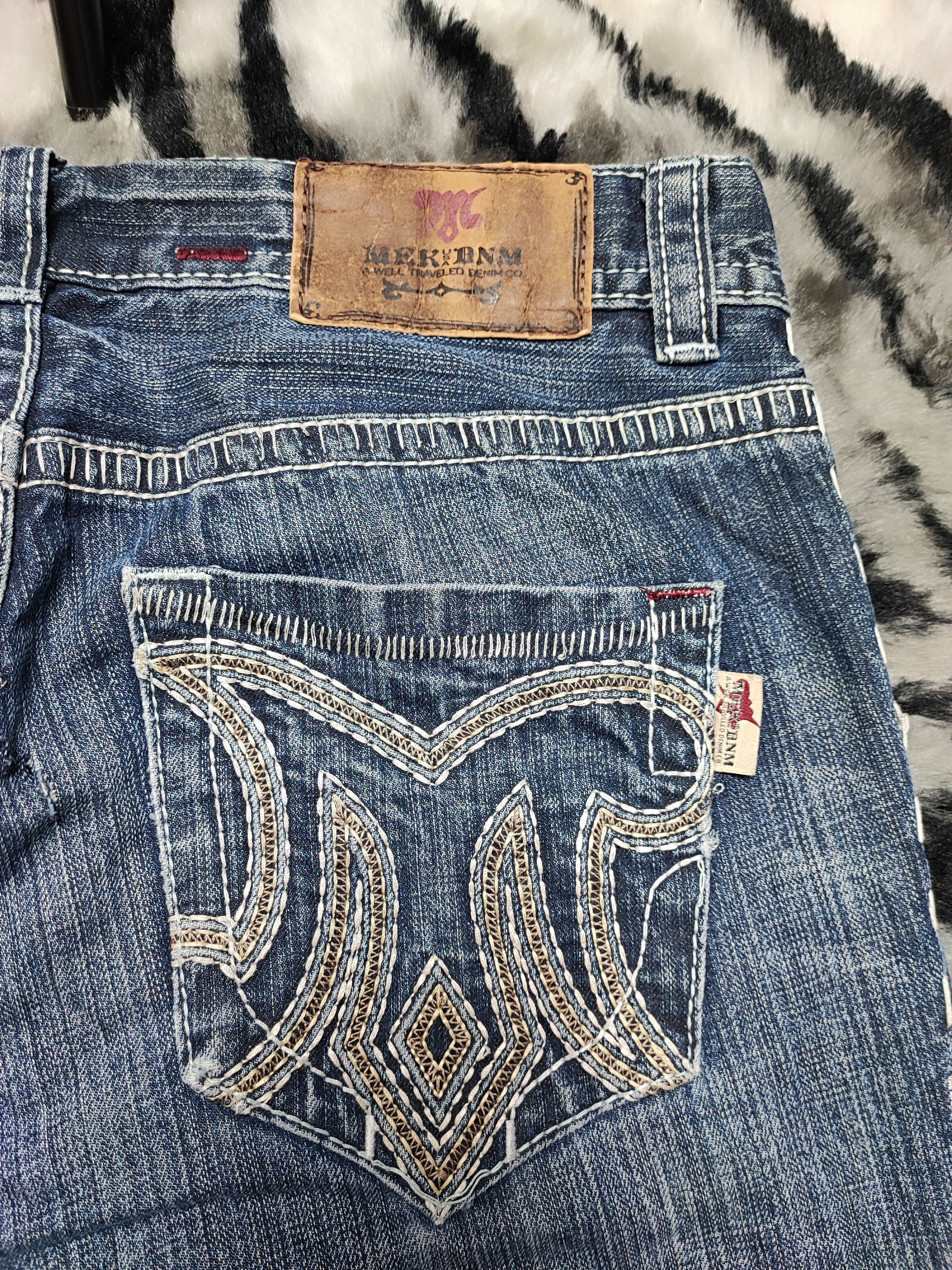Mek Denim × Vintage Mek Denim USA Dagger Hearts Denim Pant Size US 32 / EU 48 - 15 Thumbnail