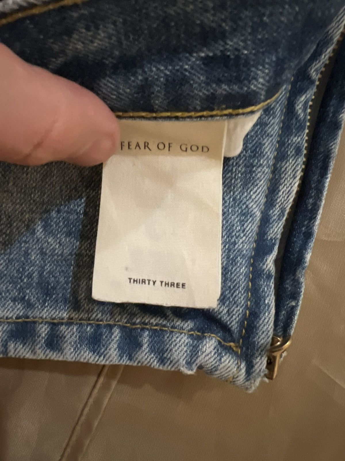Fear of God Fear Of God 5th Collection Vintage Wash Denim Size 33 Size US 33 - 6 Thumbnail