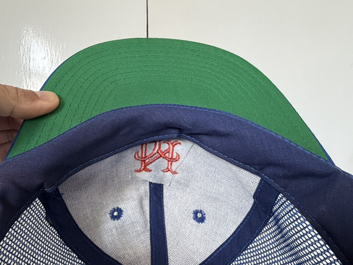 MLB NEW YORK METS BASEBALL CAP TRUCKER HAT MLB VINTAGE 80S 90S Size ONE SIZE - 11 Thumbnail