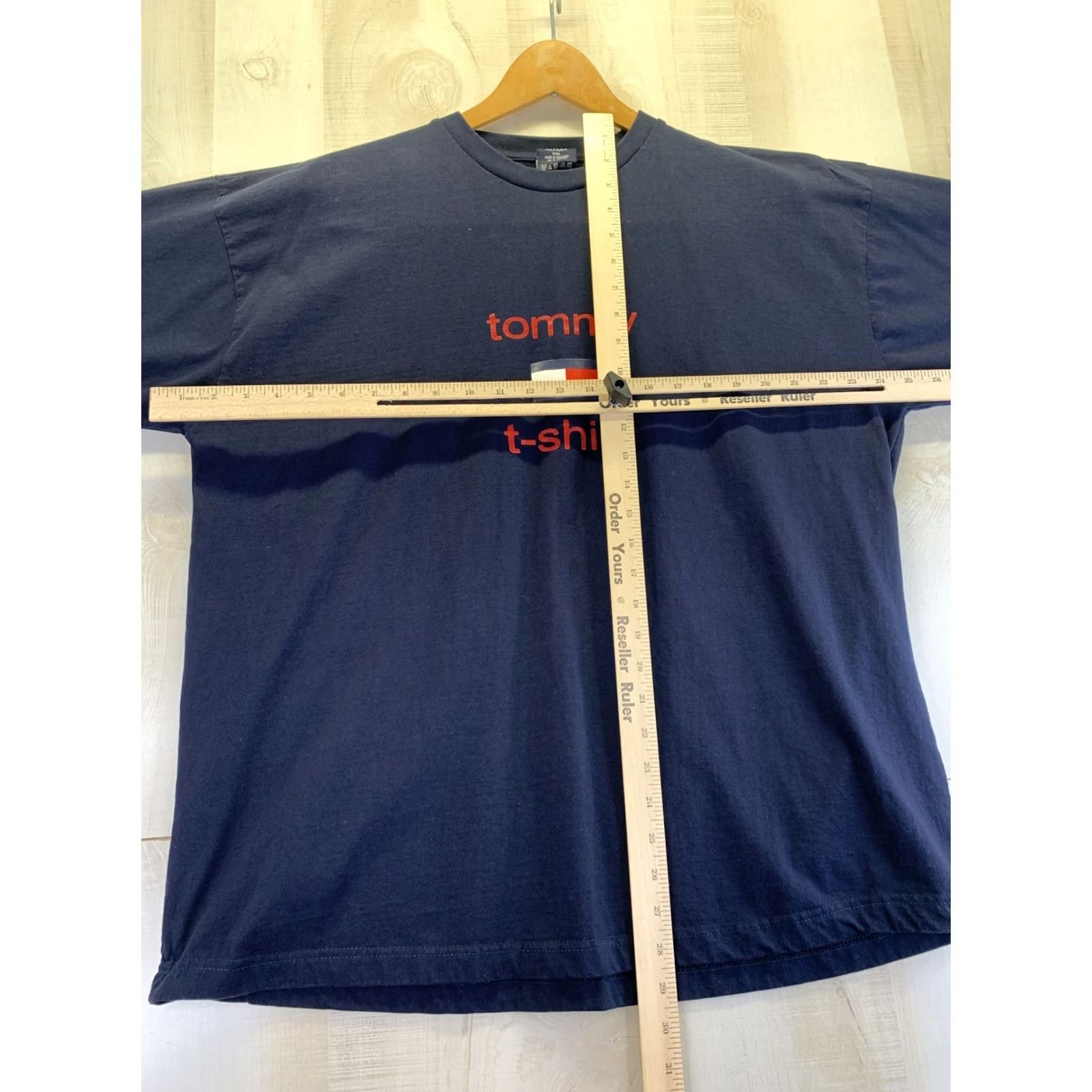 Tommy Hilfiger VINTAGE Tommy Hilfiger Shirt Womens 2XL Blue Cotton Logo Crew Neck Short Sleeve T-Shirt Modern Casual 90s Designer Theme Mens Womens Size XXL / US 16-18 / IT 52-54 - 2 Thumbnail