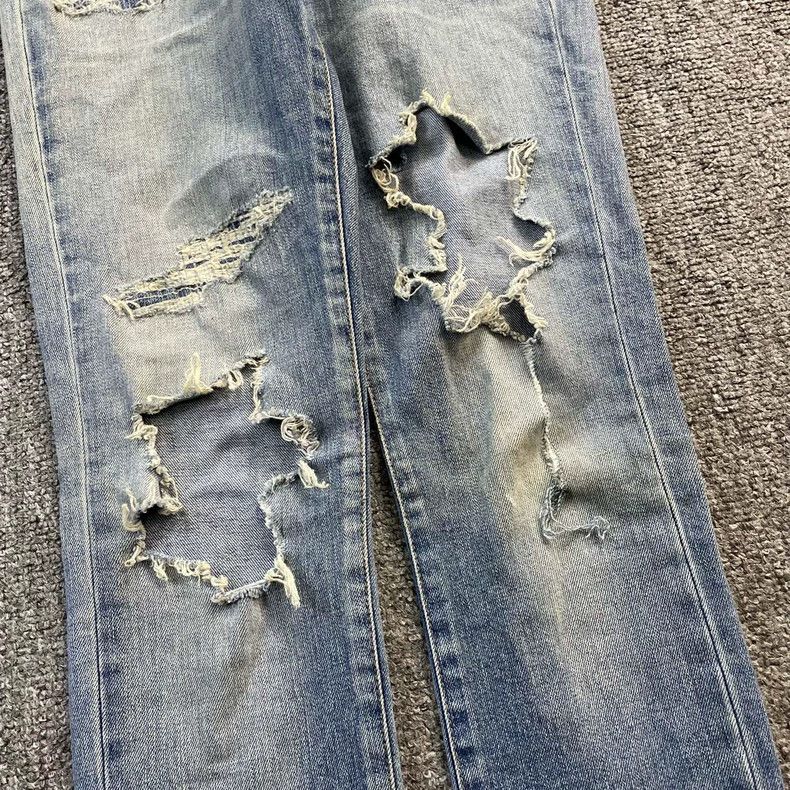 Saint Laurent Paris Saint Laurent Blue Sabotage Jeans 2504-Nextarrow Size US 27 - 3 Thumbnail