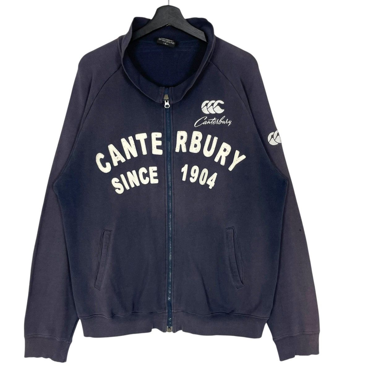 Canterbury of New Zealand Vintage Canterbury Of New Zealand Spell Out Full Zip Faded Size US M / EU 48-50 / 2 - 1 Thumbnail