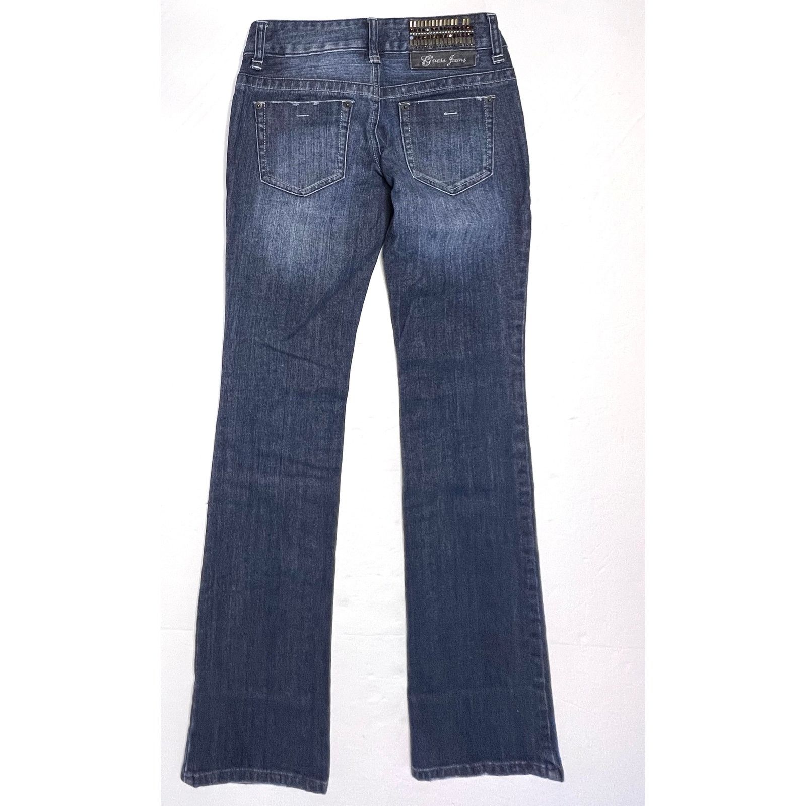 Guess Guess Foxy Embellished Stretch Flared Jeans 24 Whiskered Size 24" / US 00 / IT 34 - 9 Thumbnail
