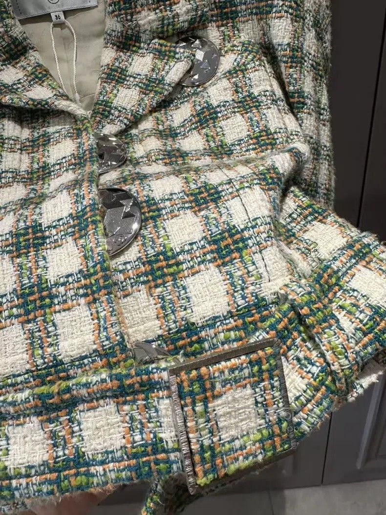 Chanel Chanel Green plaid jacket Size XS / US 0-2 / IT 36-38 - 4 Thumbnail