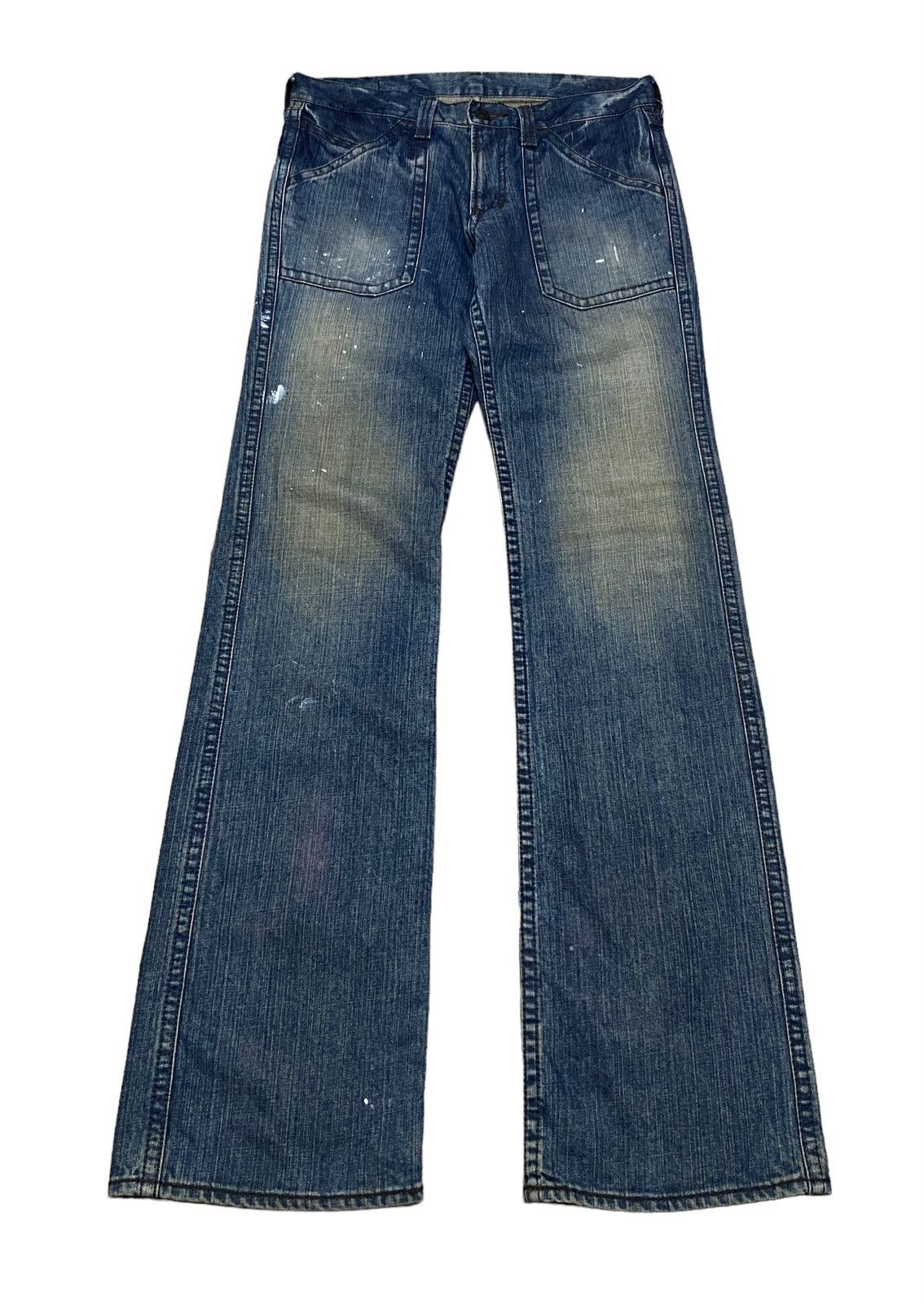 If Six Was Nine × Japanese Brand Rare Design Vintage Japanese Brand Bobson Flared Jeans 2000s Size US 31 - 1 Thumbnail