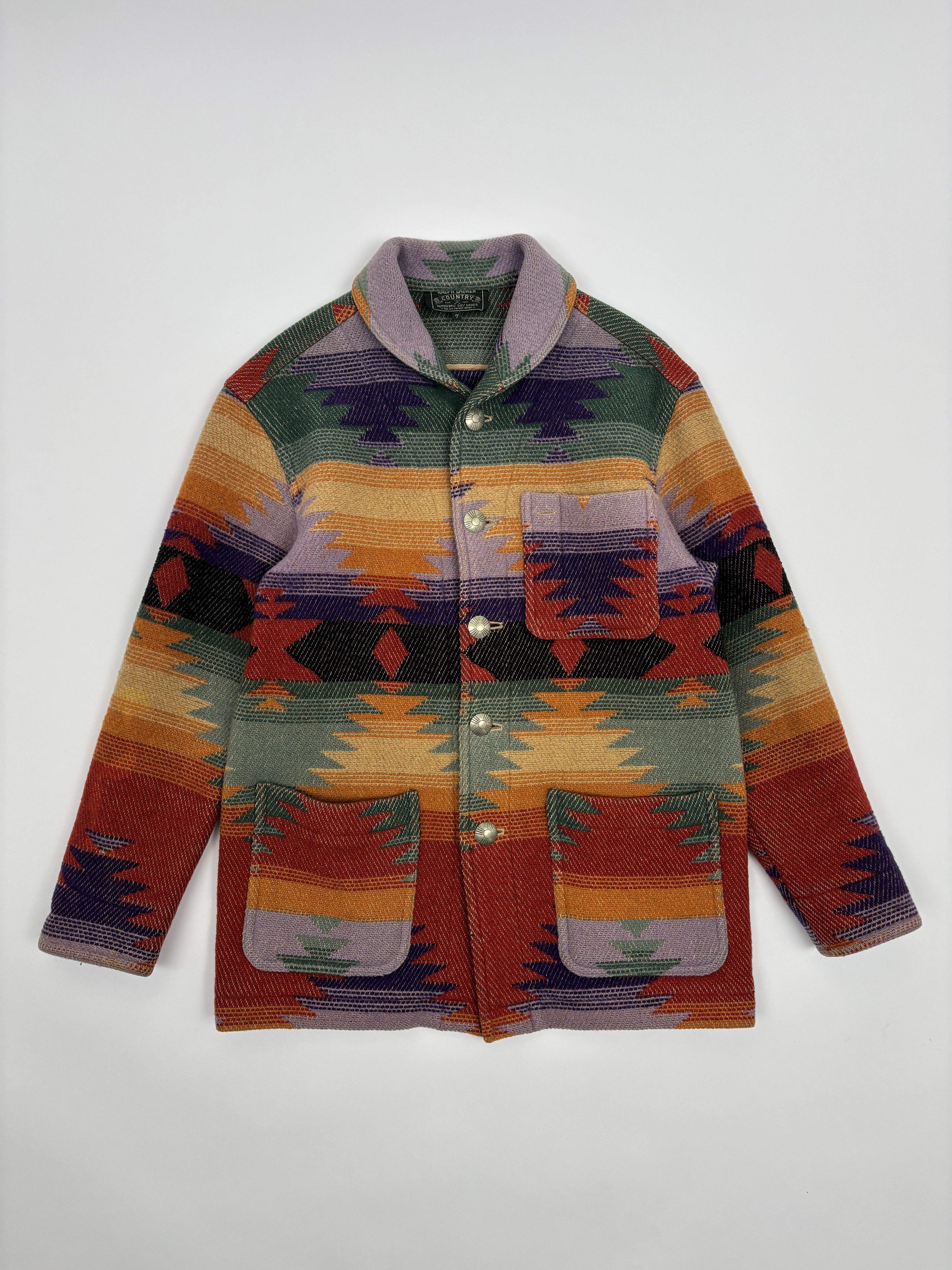 Ralph Lauren Ralph Lauren Country Native Rug Jacket Size M / US 6-8 / IT 42-44 - 2 Thumbnail