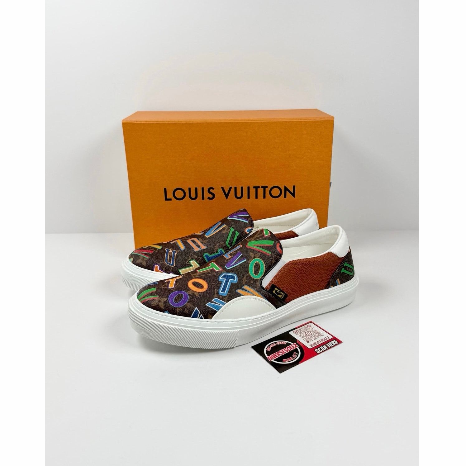 Louis Vuitton Size 7LV/8US - Louis Vuitton x NBA Ollie Slip On NEW Size US 8 / EU 41 - 1 Thumbnail