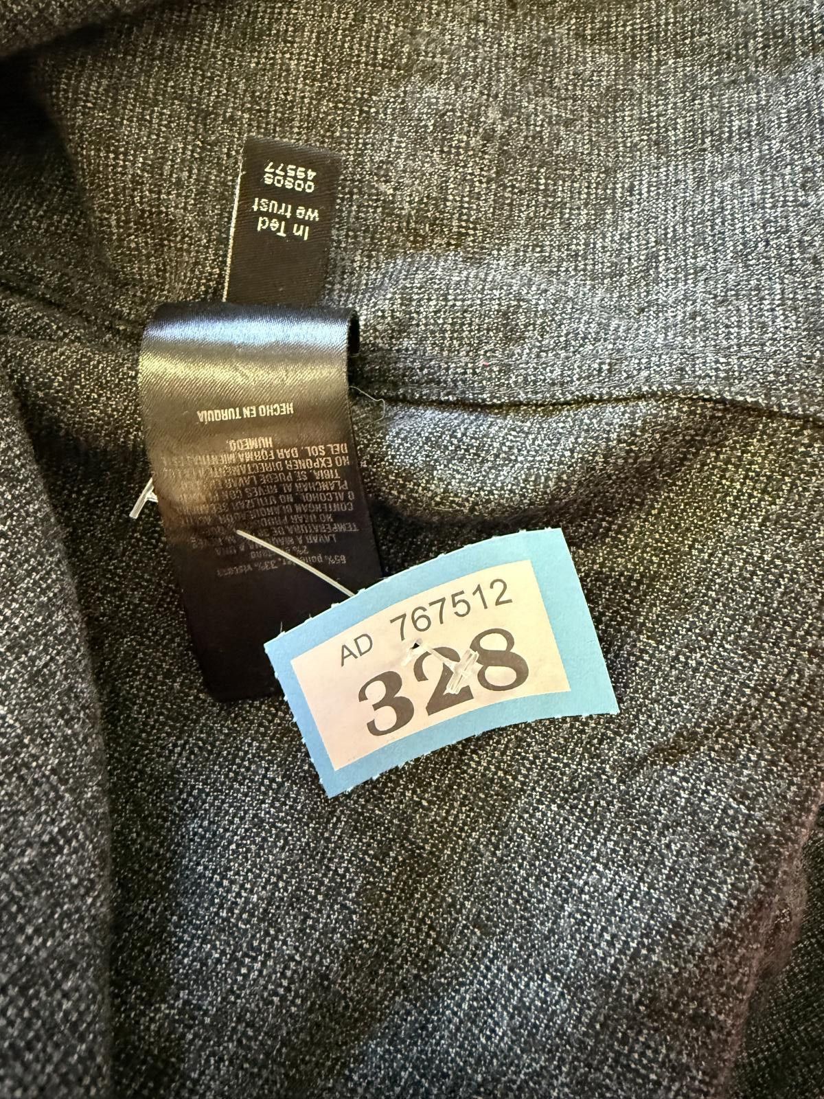 Express Express Men's Gray Long Sleeve Casual Shirt Size 38R - 3 Thumbnail