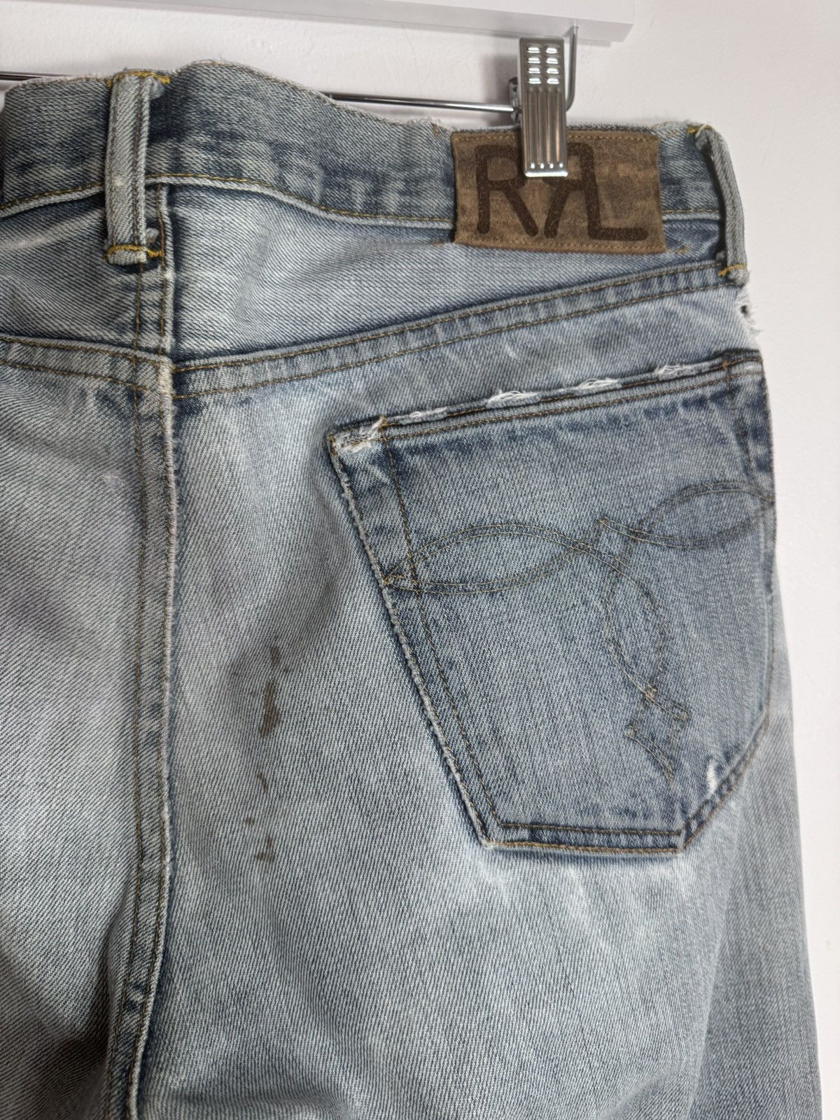 Polo Ralph Lauren × RRL Ralph Lauren RRL distress denim jeans Size US 32 / EU 48 - 6 Thumbnail