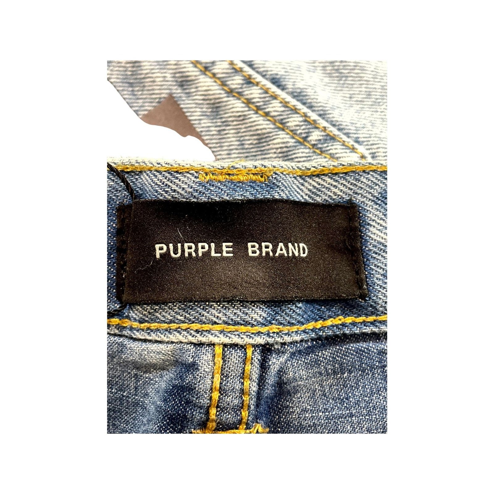 Purple Brand Purple Brand "Crystal Star" Light Wash Jeans Size US 38 / EU 54 - 4 Thumbnail