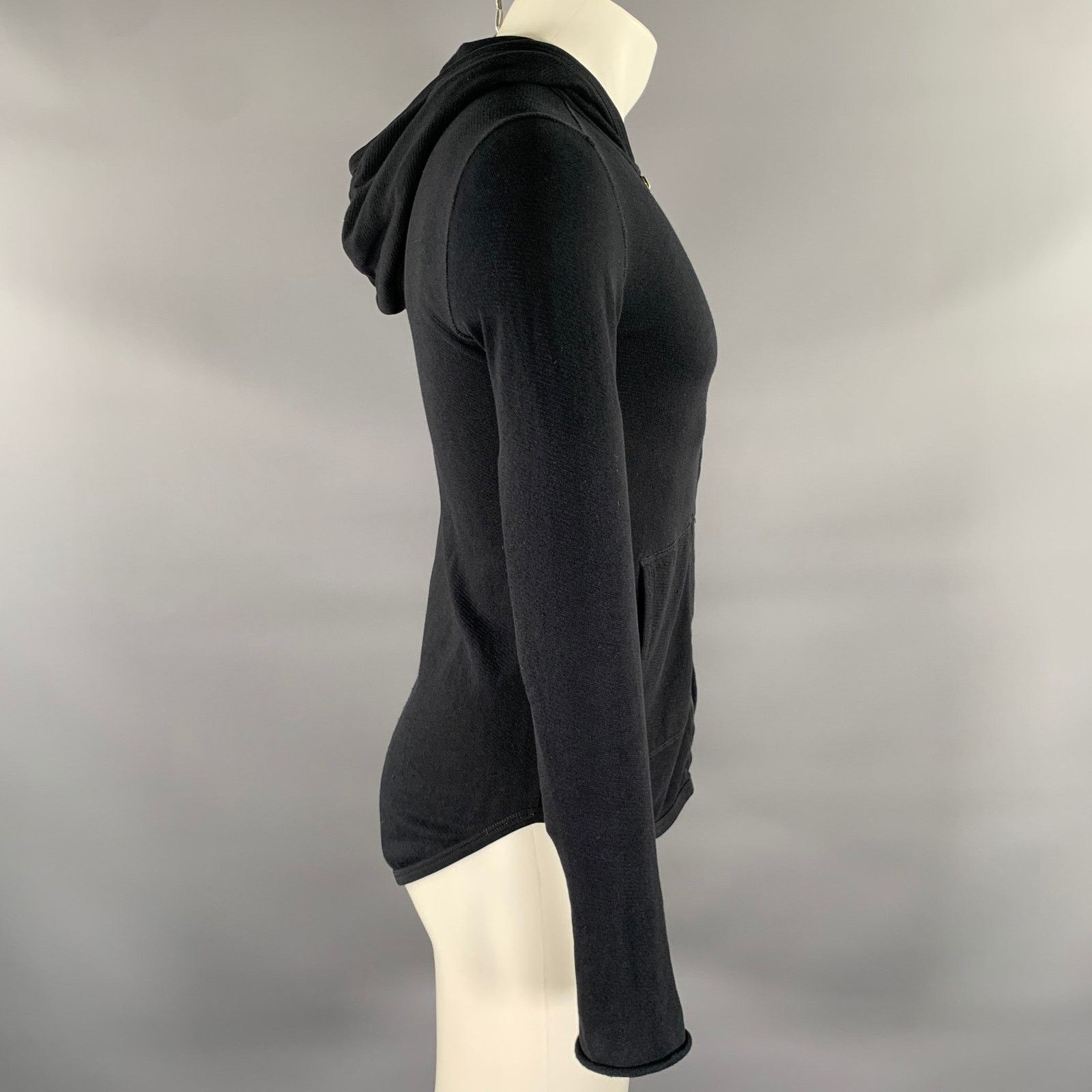 ATM ATM Size XS Black Knitted Cotton Zip Up Jacket Size US XS / EU 42 / 0 - 3 Thumbnail