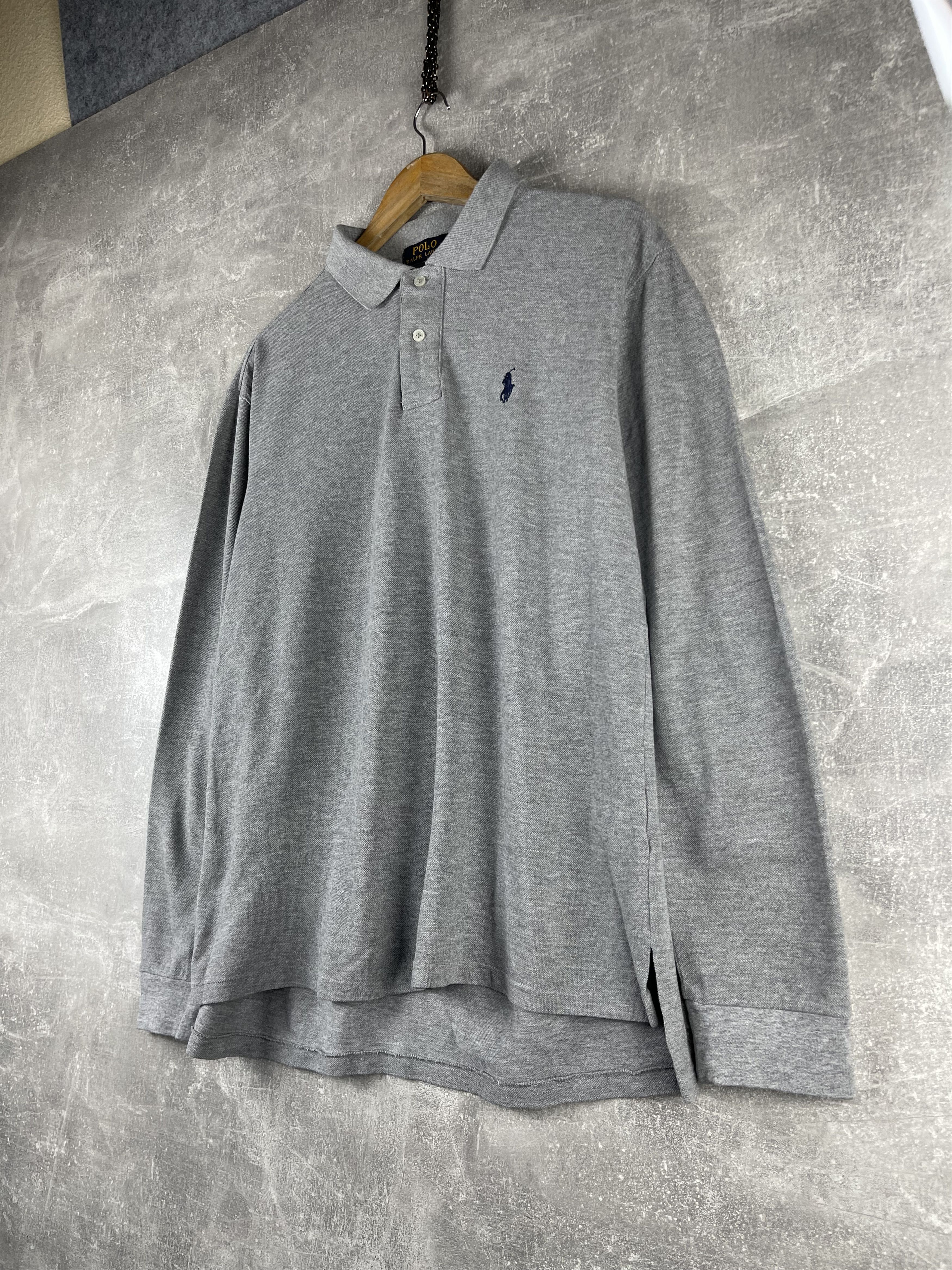 Polo Ralph Lauren Polo Ralph Lauren gray cotton button rugby longsleeve Size US M / EU 48-50 / 2 - 2 Thumbnail