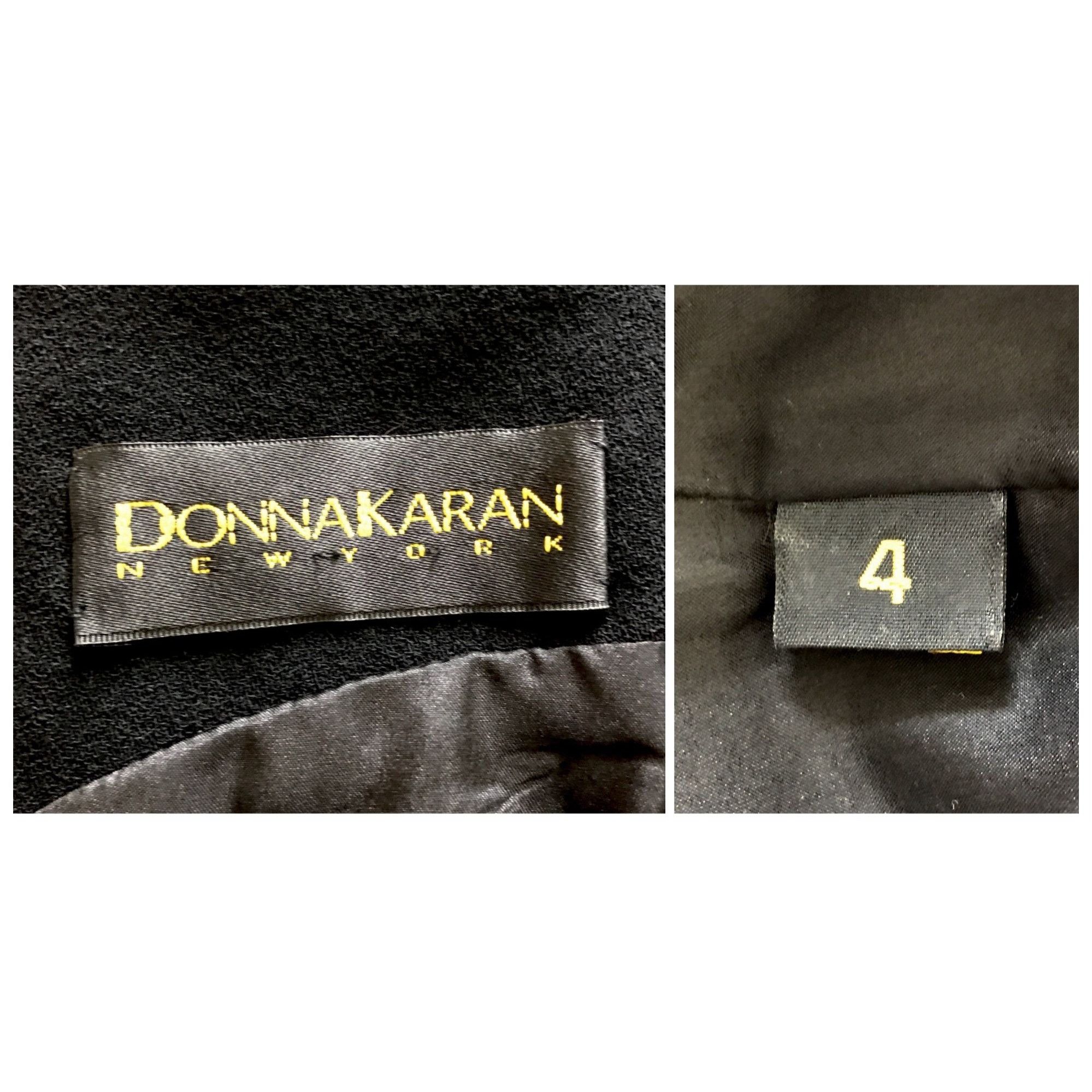 Donna Karan Vintage Donna Karan Black Wool Dress Size 4 Sleeveless USA M Size S / US 4 / IT 40 - 3 Thumbnail