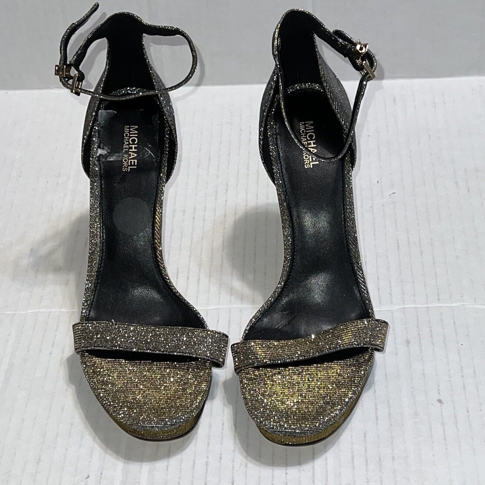 Michael Kors New Michael Kors Margot Glitter Gold Platform Heels 8.5 M Size US 8.5 / IT 38.5 - 5 Thumbnail