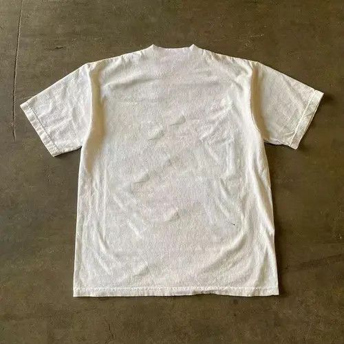 VIBE White street washed retro chair print t-shirt Size US M / EU 48-50 / 2 - 8 Thumbnail
