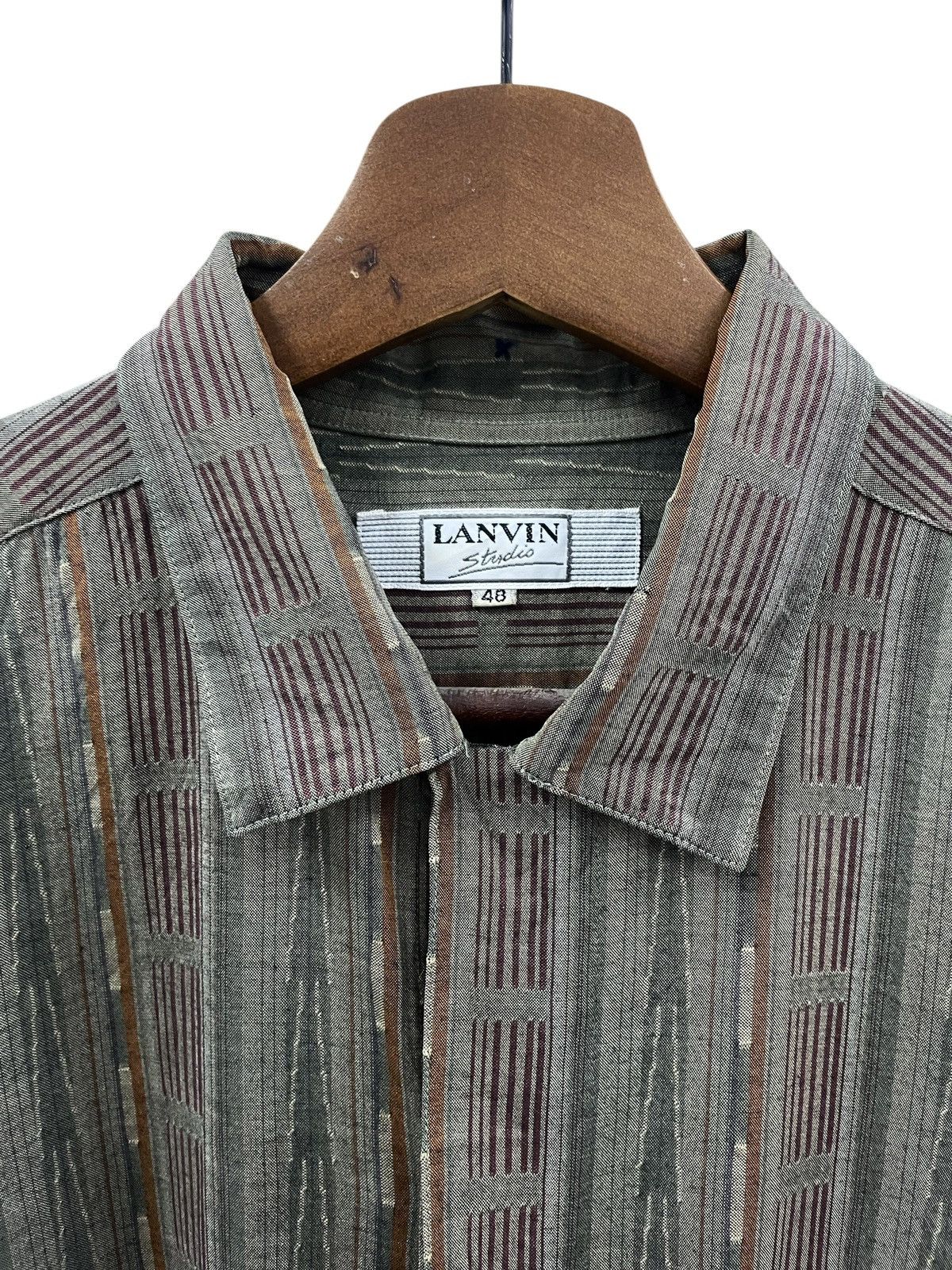Lanvin Vintage Lanvin Shirts Rayon Size US M / EU 48-50 / 2 - 5 Thumbnail