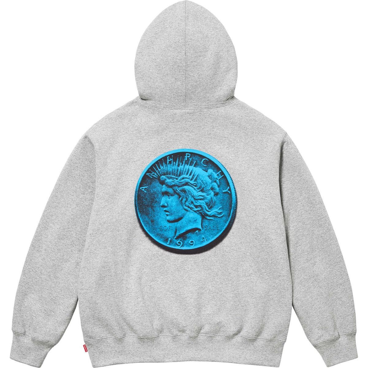 Supreme Supreme Heather Grey ANARCHY Hooded Sweatshirt Hoodie XXL Size US XXL / EU 58 / 5 - 2 Thumbnail