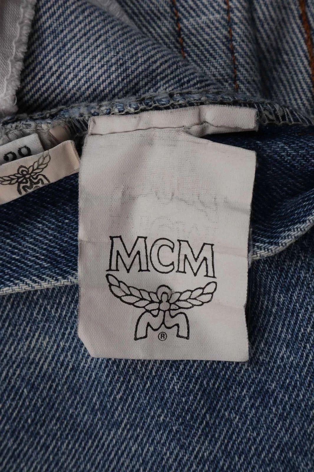 MCM Women's MCM Luxury Vintage Jeans Rhinestone Logo Med W25/L31 Size 25" / US 0 / IT 36 - 9 Thumbnail