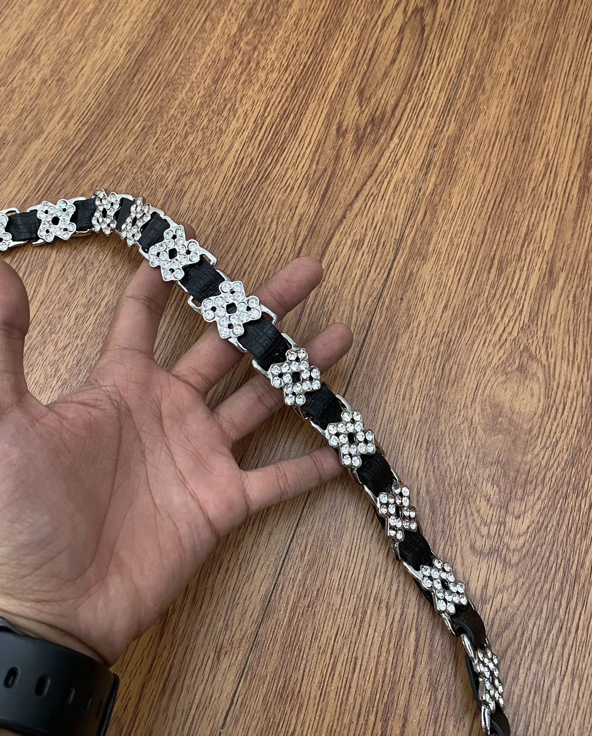 Japanese Brand × Vintage Black crystal belt Size ONE SIZE - 4 Thumbnail