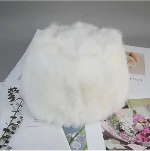 Other Warm Natural Rabbit Fur Bomber Hat Size ONE SIZE - 2 Thumbnail