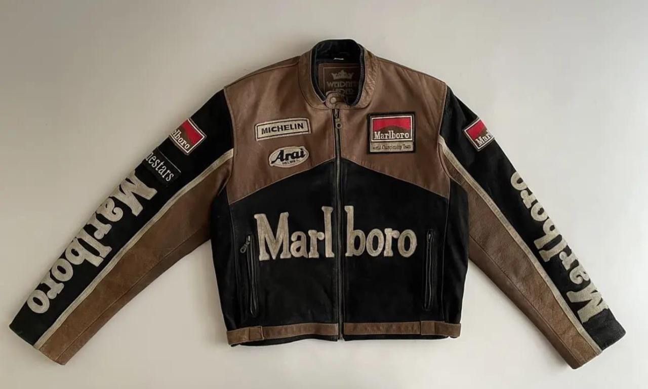 Other Vintage M Racing Leather Jacket – Brown & Black Size US L / EU 52-54 / 3 - 1 Thumbnail