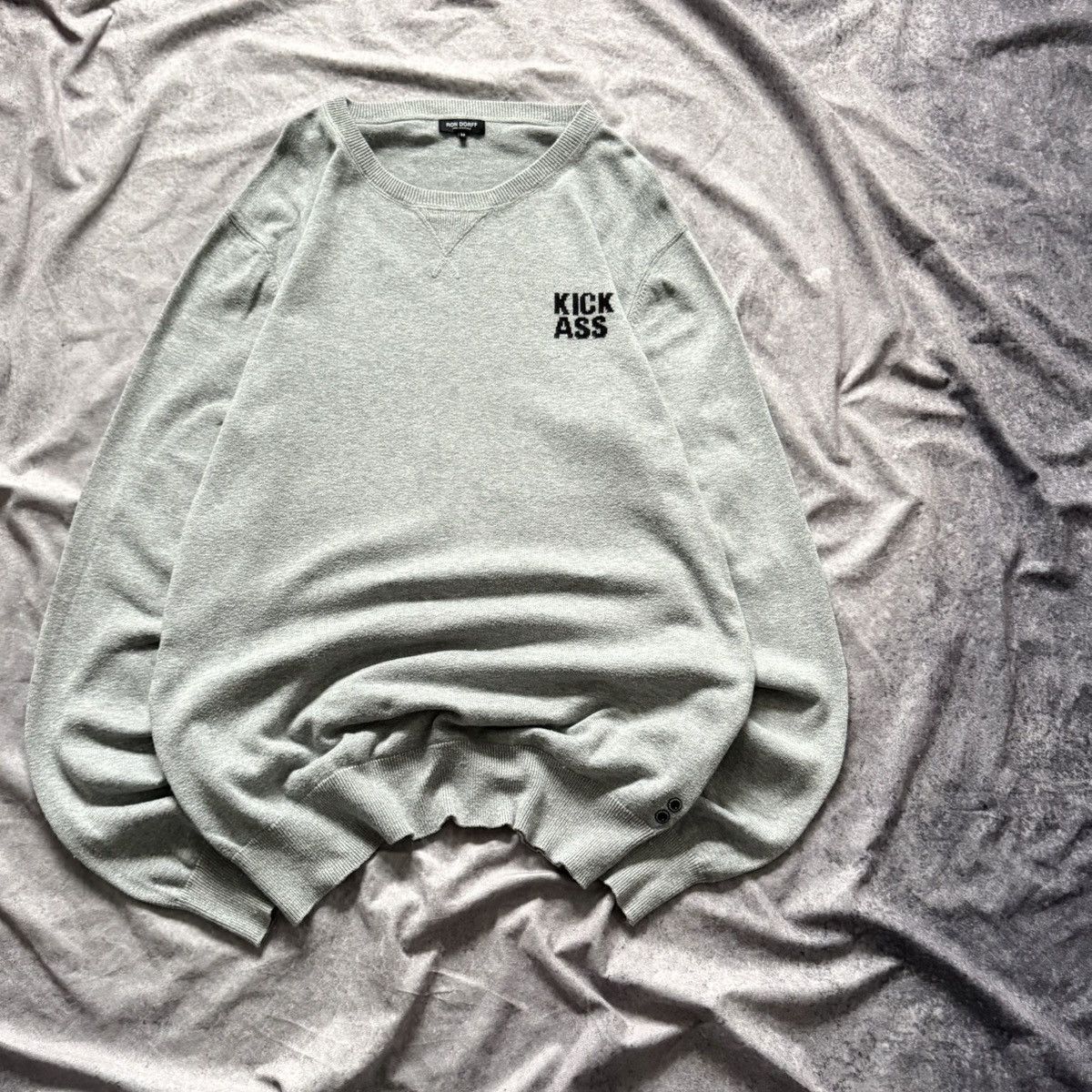 Other Ron Dorff Kick Ass Gray Crew Neck Sweater Cotton Cashmere Size US M / EU 48-50 / 2 - 2 Thumbnail