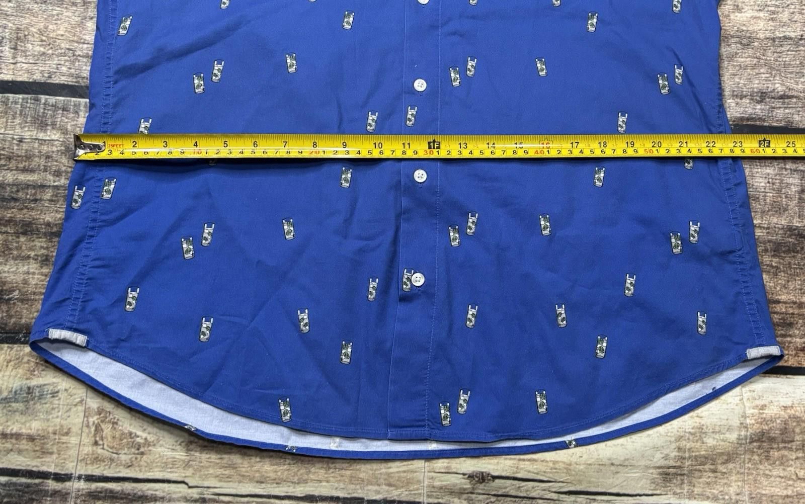 Bonobos Bonobos Shirt Mens XL Slim Fit Mojito All Over Print Button Size US XL / EU 56 / 4 - 10 Thumbnail